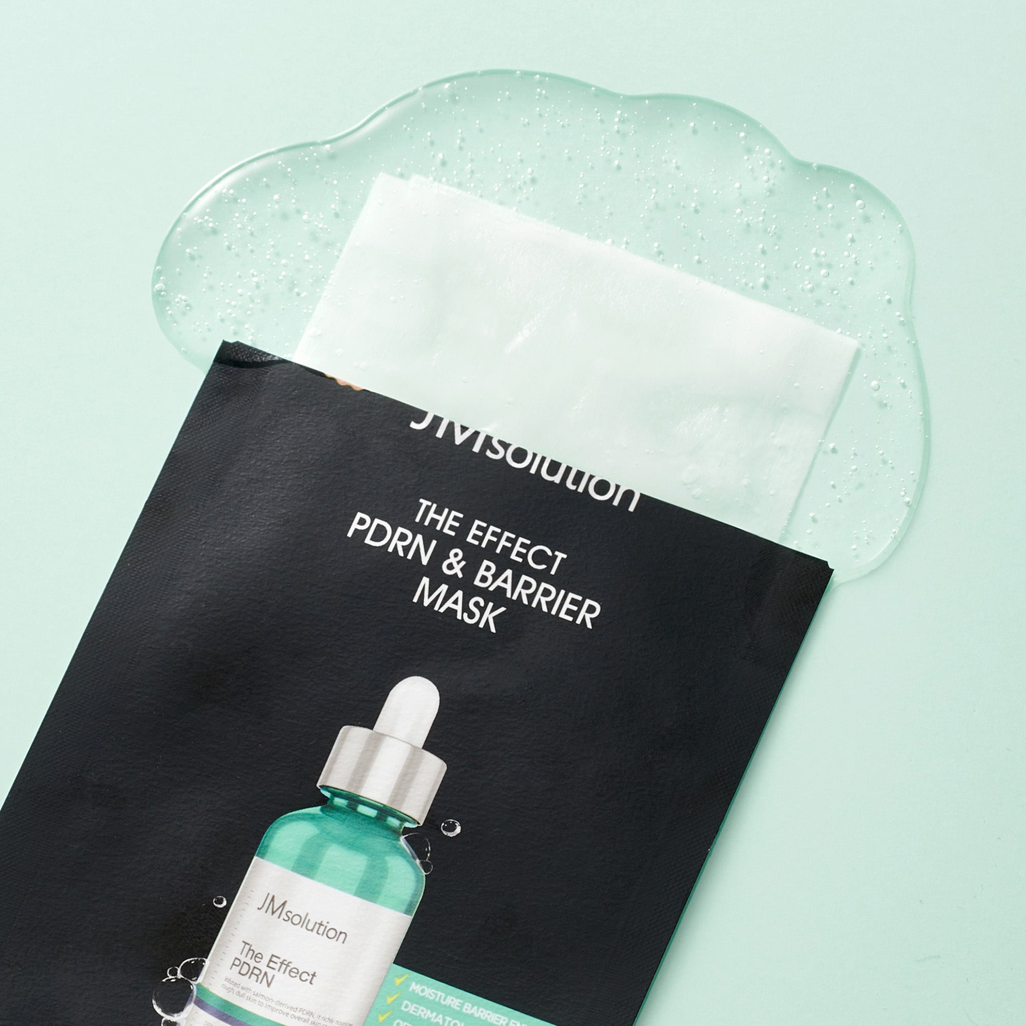 JMsolution The Effect PDRN & Barrier Mask | Salmon-Derived PDRN Sheet Mask | Deep Moisture Barrier & Anti-Wrinkle Care | 10 Sheets (0.81 fl.oz x 10)