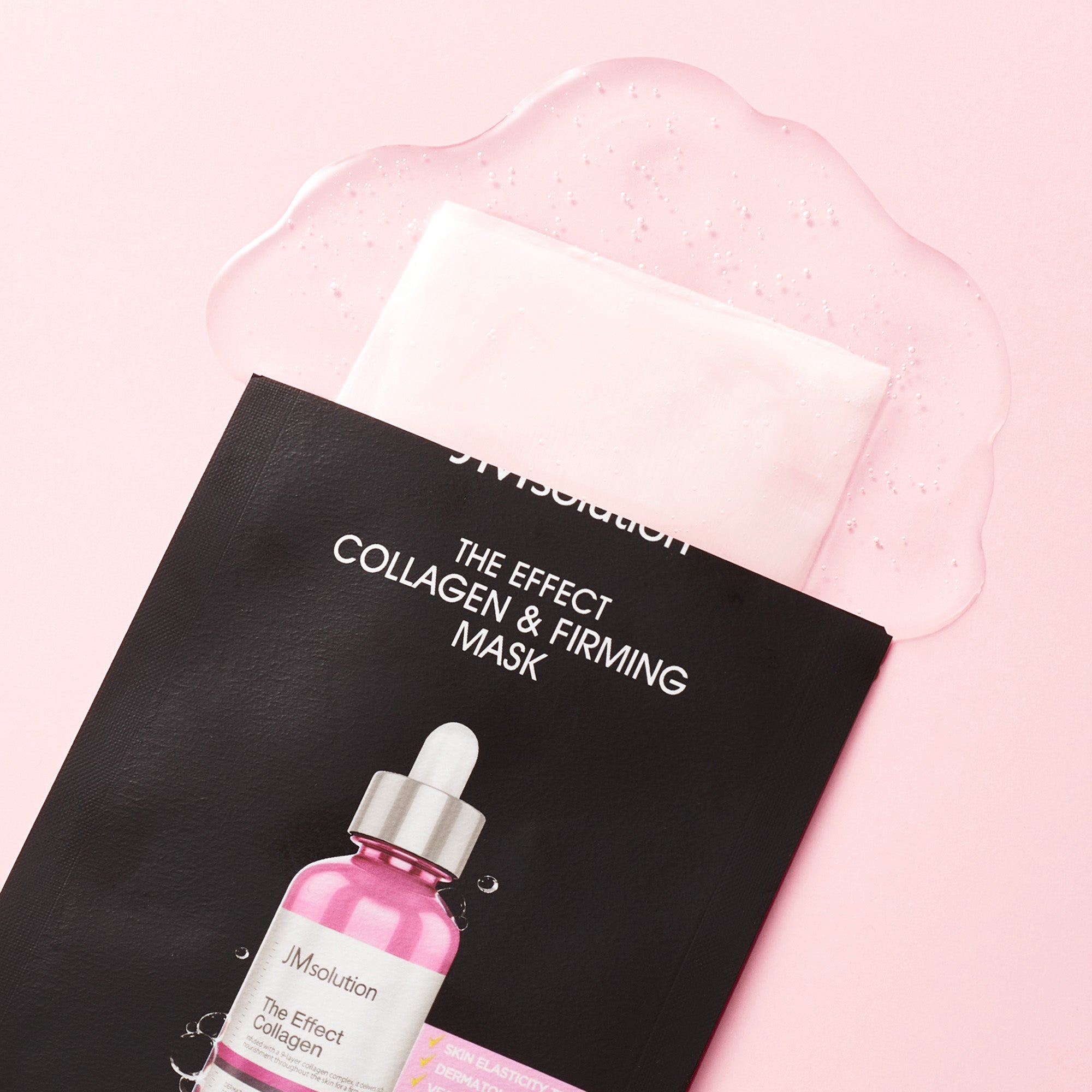 JMsolution The Effect Collagen & Firming Mask | 9-Layer Collagen Complex | Vegan Certified Sheet | Anti-Aging & Elasticity Care | 10 Sheets (0.81 fl.oz x 10)