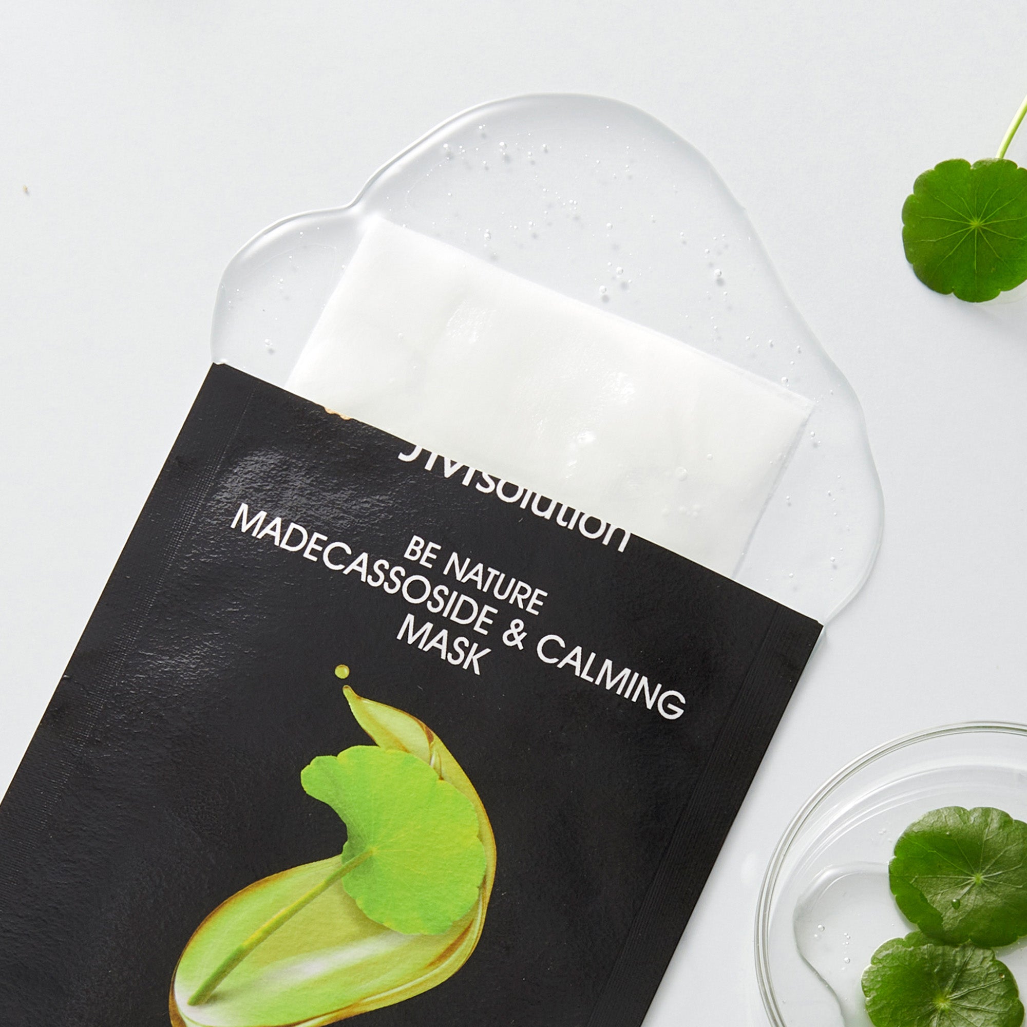JMsolution Be Nature Madecassoside & Calming Mask | Vegan Certified Sheet | Soothing Barrier & Blemish Care | 10 Sheets (0.81 fl.oz x 10)