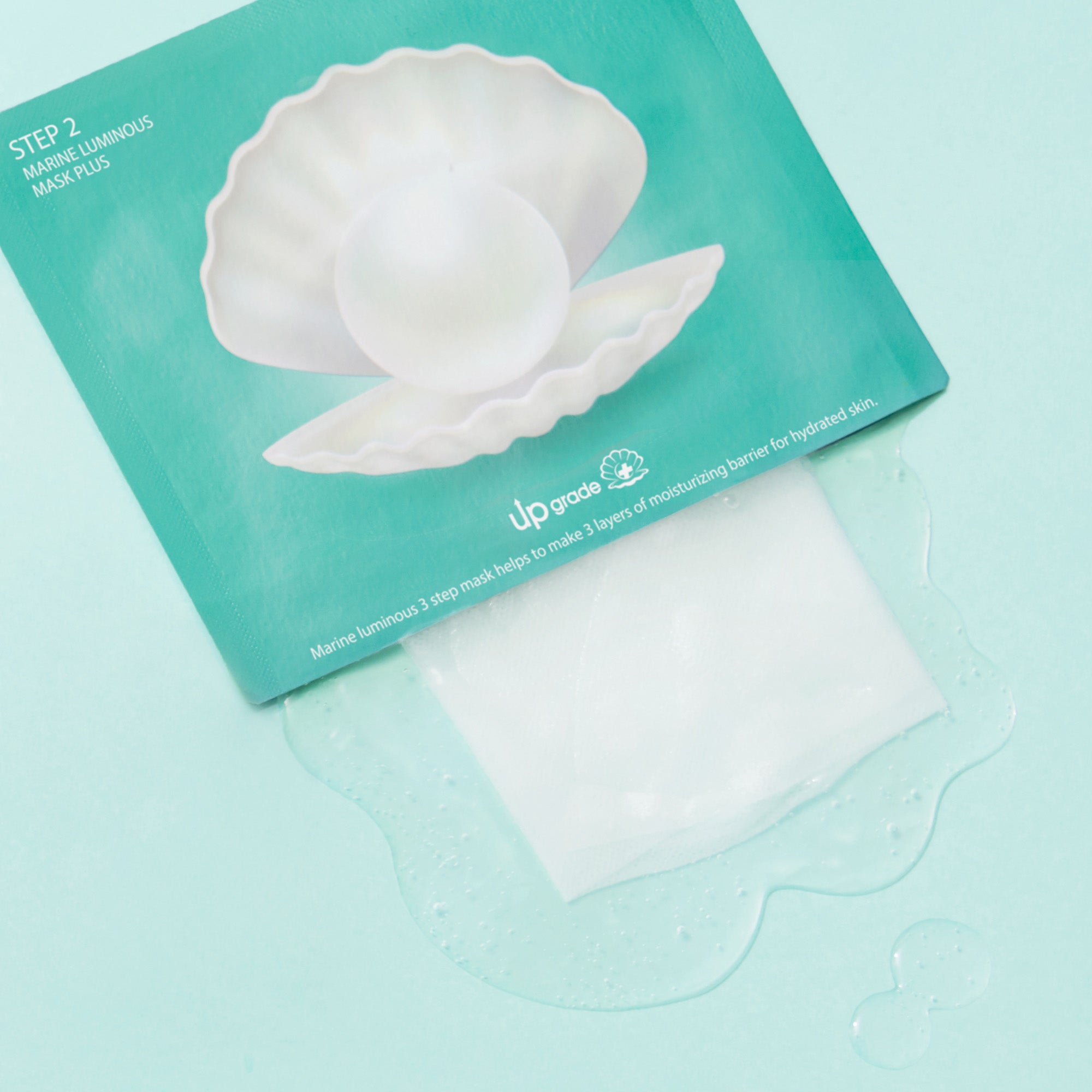 JMsolution Marine Luminous Pearl Moisture Mask Plus | 3-Step Routine | Deep Hydration & Brightening Care | 10 Sheets (0.91 fl.oz x 10)
