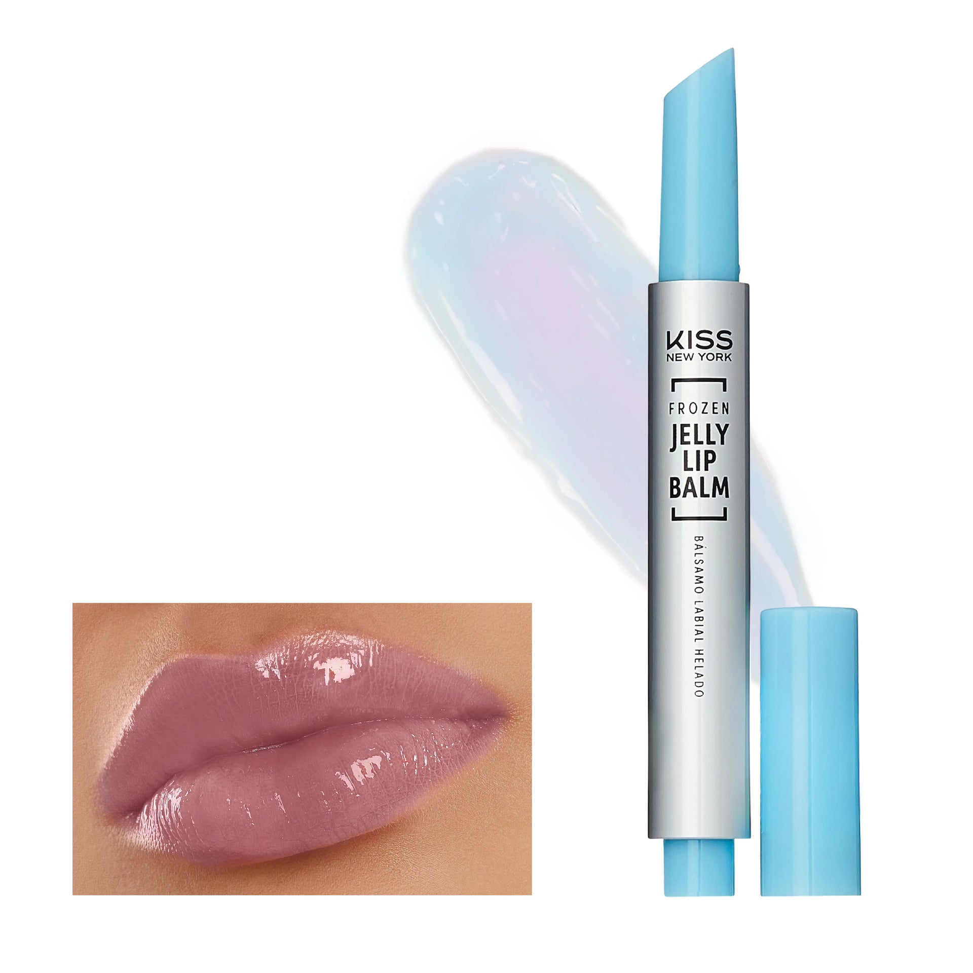 新品！ラベンダー＆ シナミントリップバーム各1本、ワイエルジョイ、ヤングシーブス Kiss New York Frozen Jelly Lip Balm Pen - High Shine Lip Gloss for