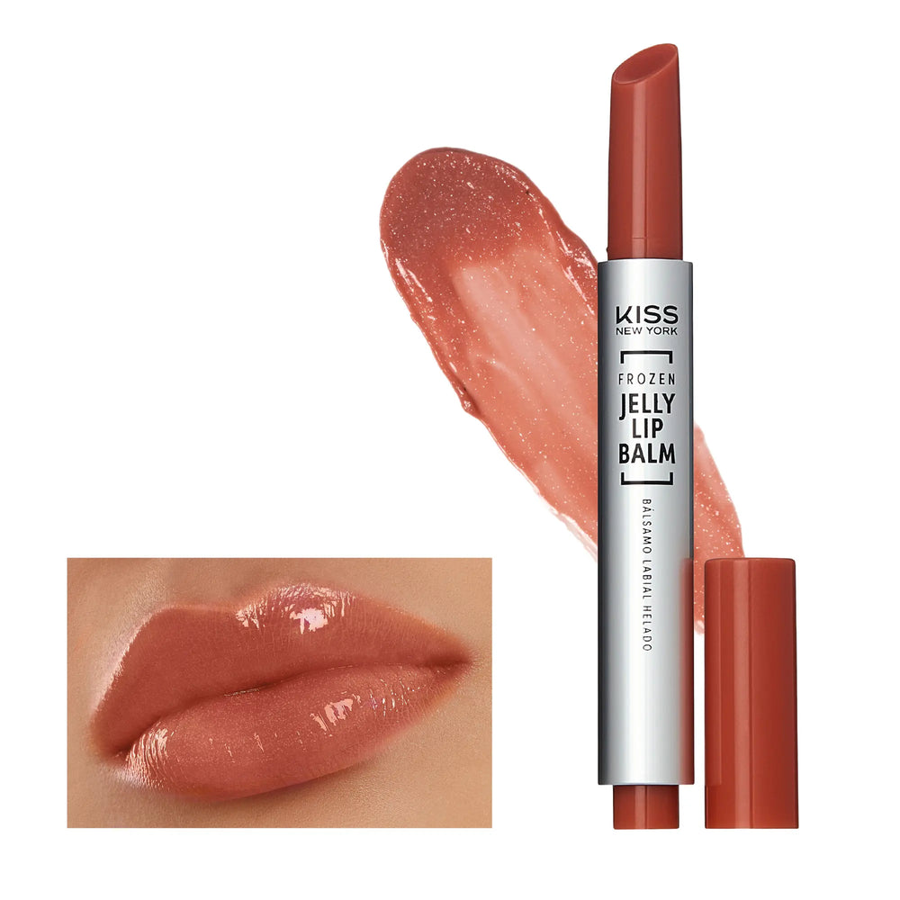 Frozen Jelly Lip Balm Pen - High Shine Lip Gloss for Sheer Tint__Shimmer Nude