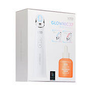 Glownic27 Kit Microcurrent Facial Device with Full Size Vita Serum – Electroporation Facial Skin Booster for Absorption & Firming