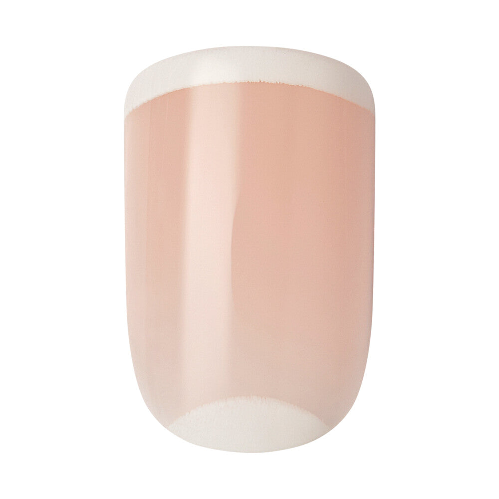 CS03_extra_003 "KISS Classy Press-On Nails – French Tip & Floral Designs, Short Square product view."