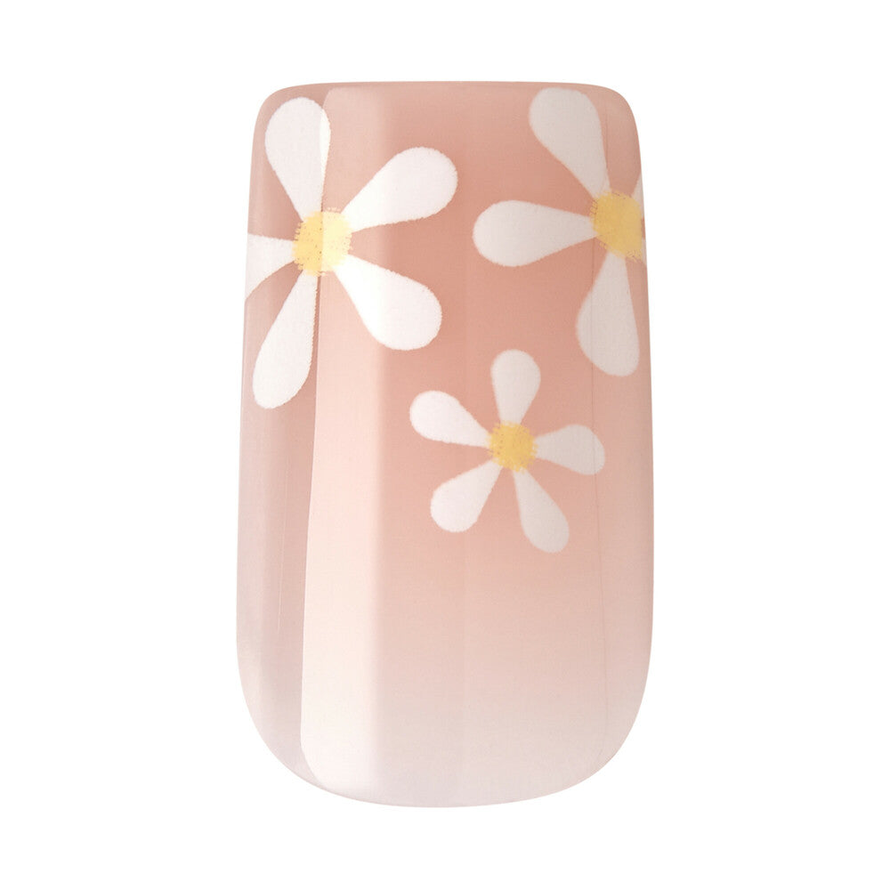CS05_extra_003 "KISS Classy Press-On Nails – French Tip & Floral Designs, Short Square product view."