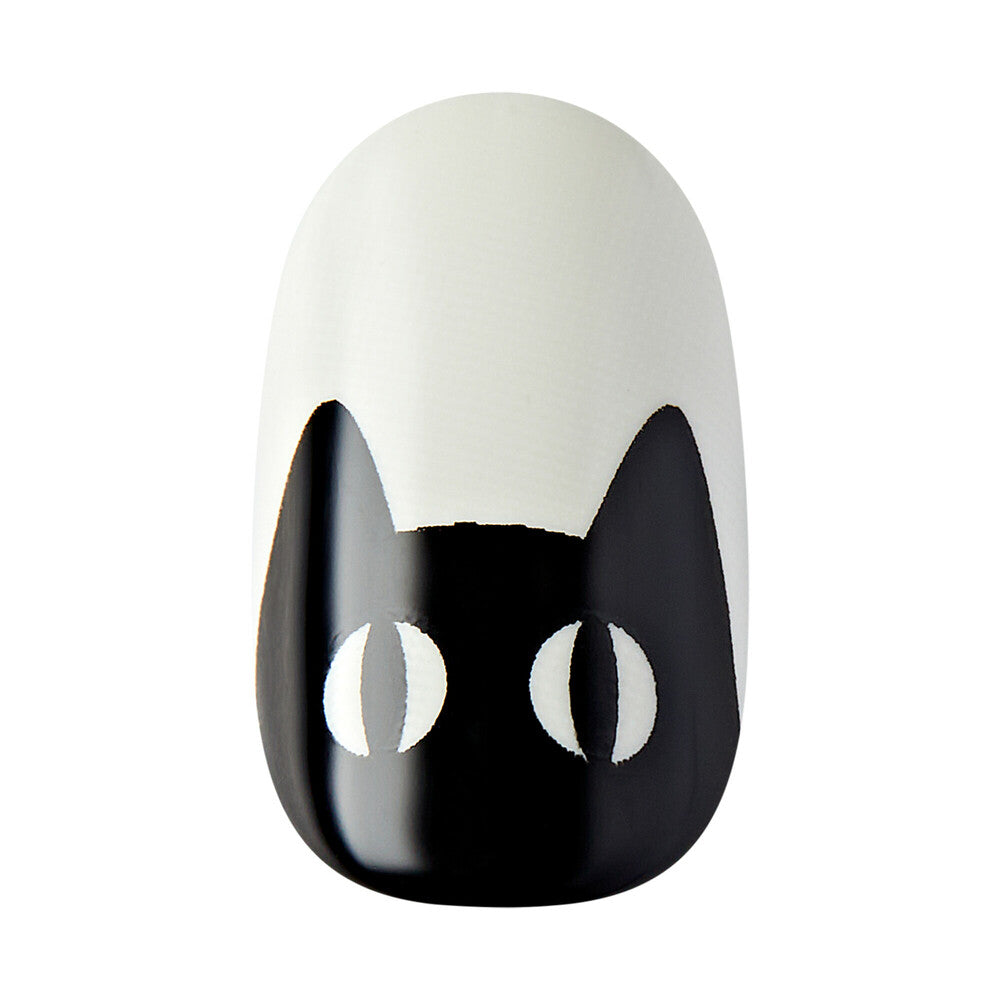 IM27HXIP_extra_002 "KISS imPRESS No Glue Press-On Nails – Spooky Fairy Halloween Design, Short Round product view."