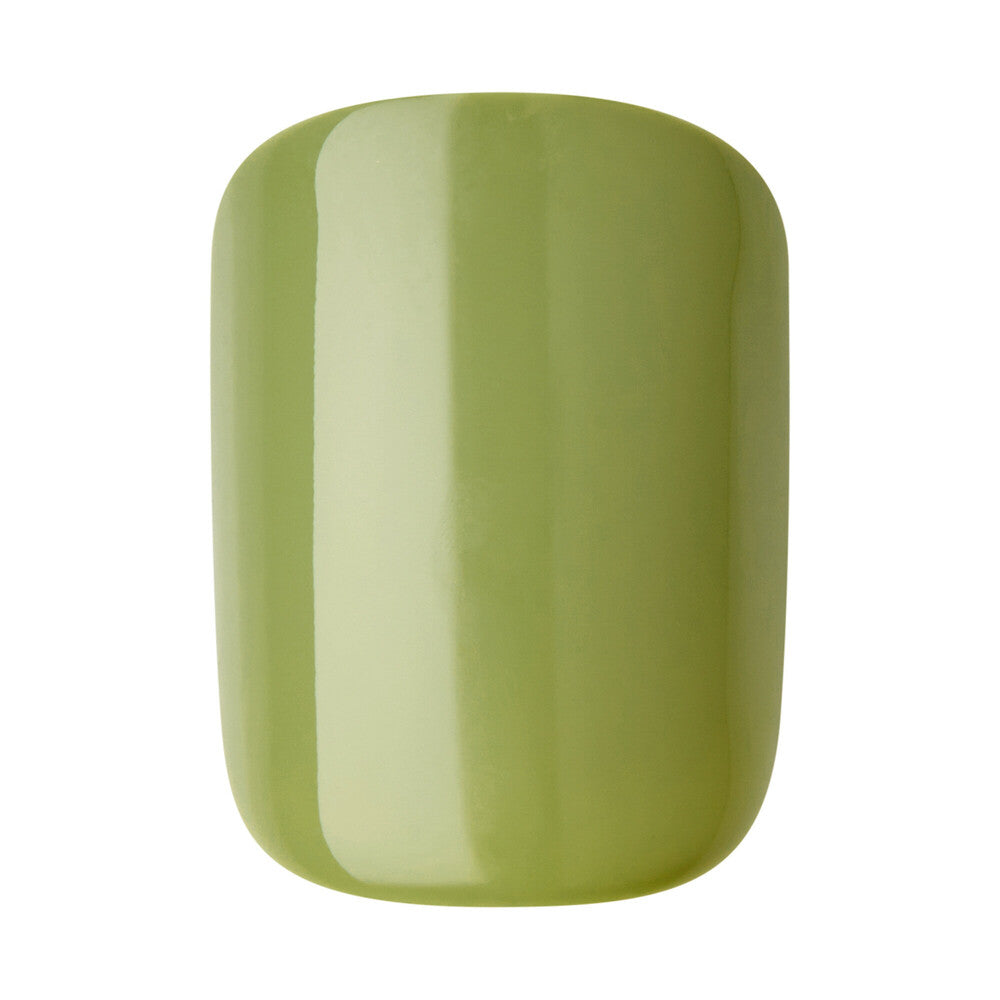 KISS imPRESS Before Sunrise press-on nails displayed out of package. "KISS imPRESS No Glue Press-On Nails – Short Squoval Designs product view."