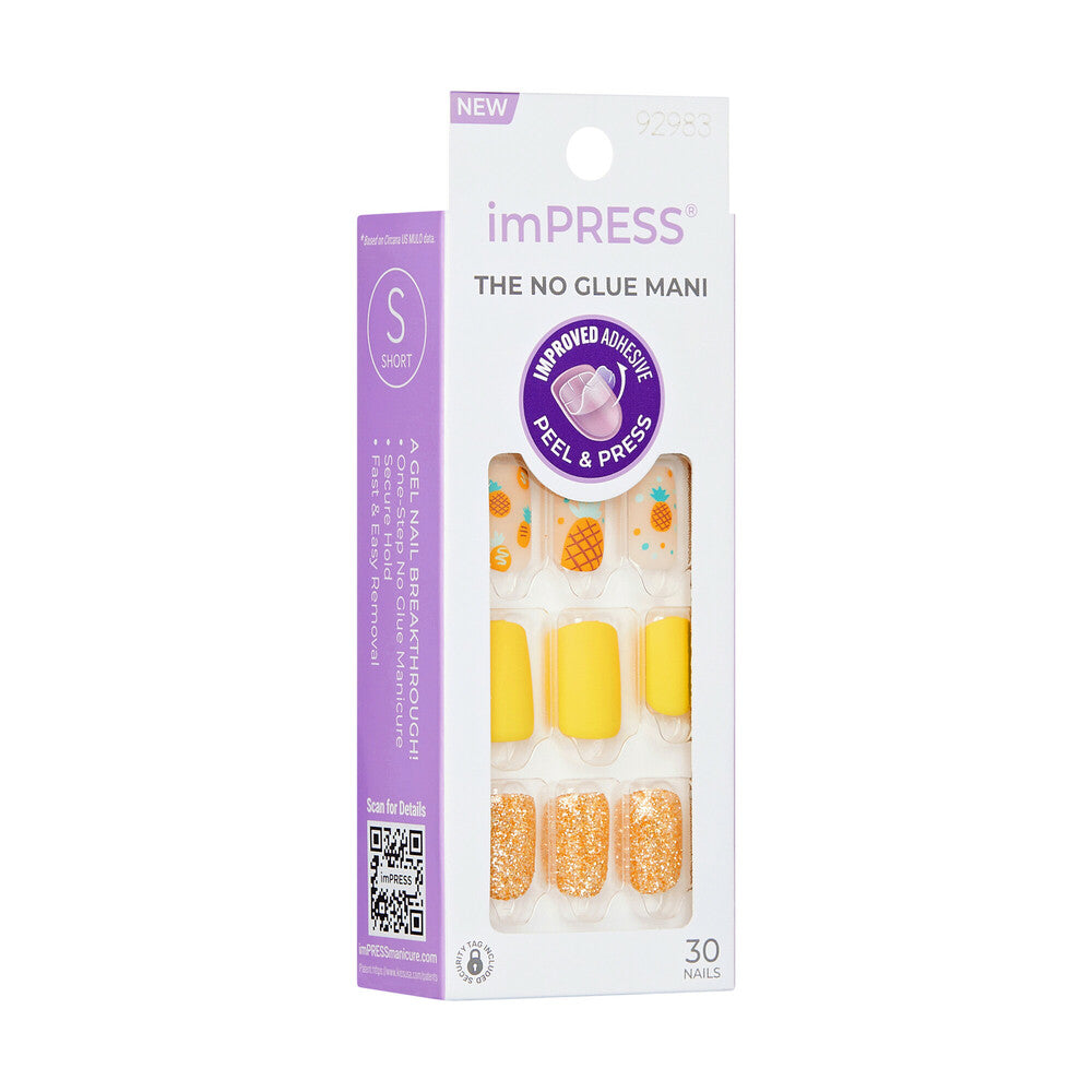 IM47_extra_006 "KISS imPRESS No Glue Press-On Nails – Short Squoval Designs product view."