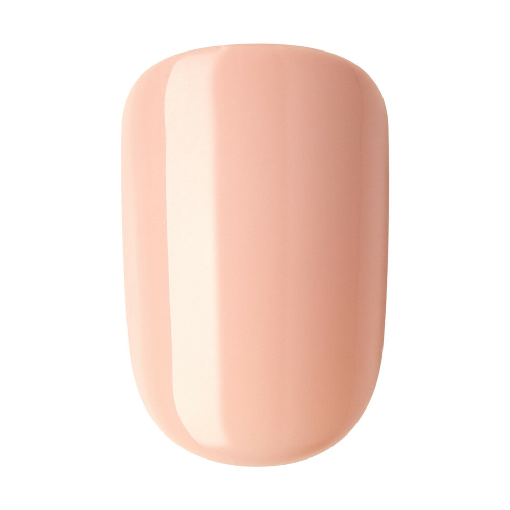 IMB05_extra_002 "KISS imPRESS No Glue Press-On Nails – Natural Nude Shades, Short Squoval product view."