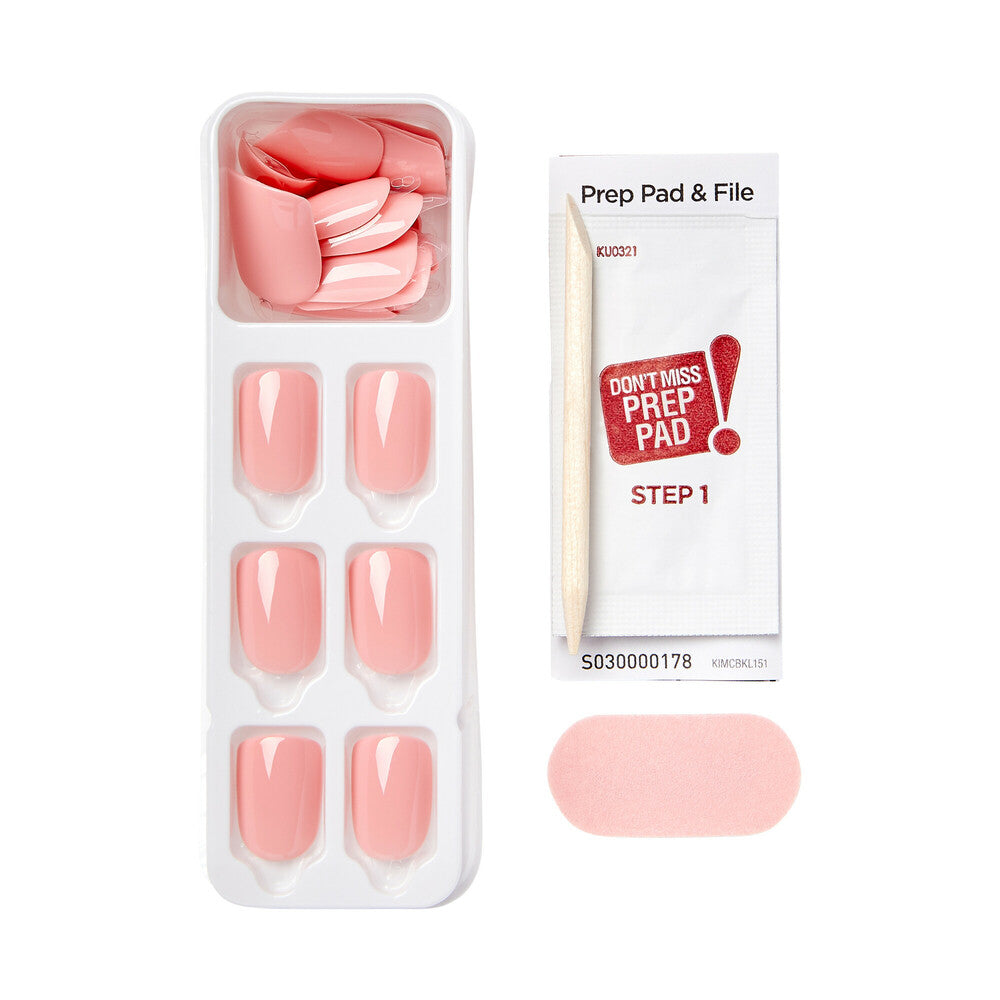 IMC32_extra_003 "KISS imPRESS Color Press-On Nails – Solid Color Shades, Short Squoval product view."