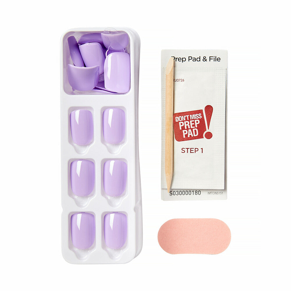 IMC37C_extra_002 "KISS imPRESS Color Press-On Nails – Solid Color Shades, Short Squoval product view."