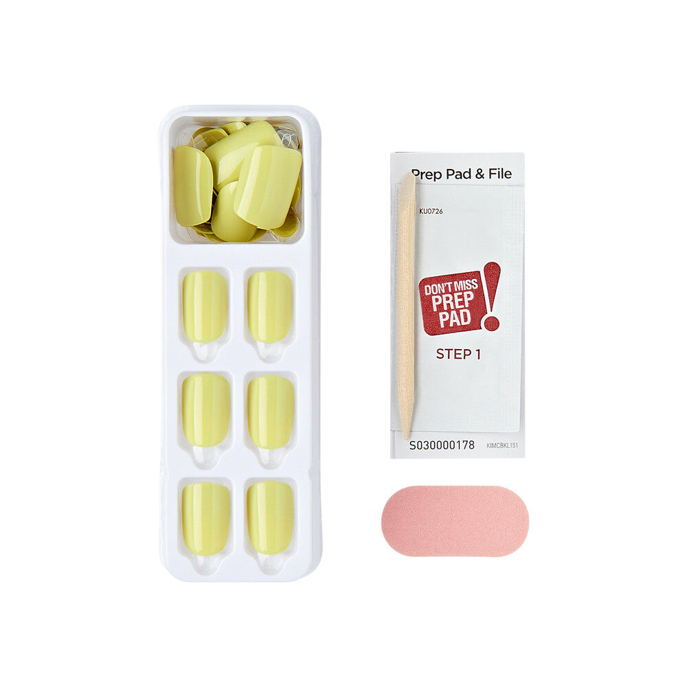 IMC40Y2_extra_004 "KISS imPRESS No Glue Press-On Nails – Solid Color, Short Squoval product view."