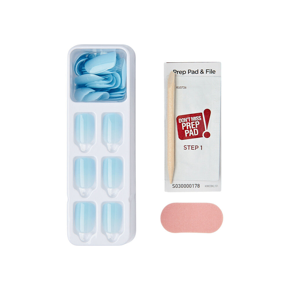 IMC43_extra_004 "KISS imPRESS No Glue Press-On Nails – Solid Color, Short Squoval product view."
