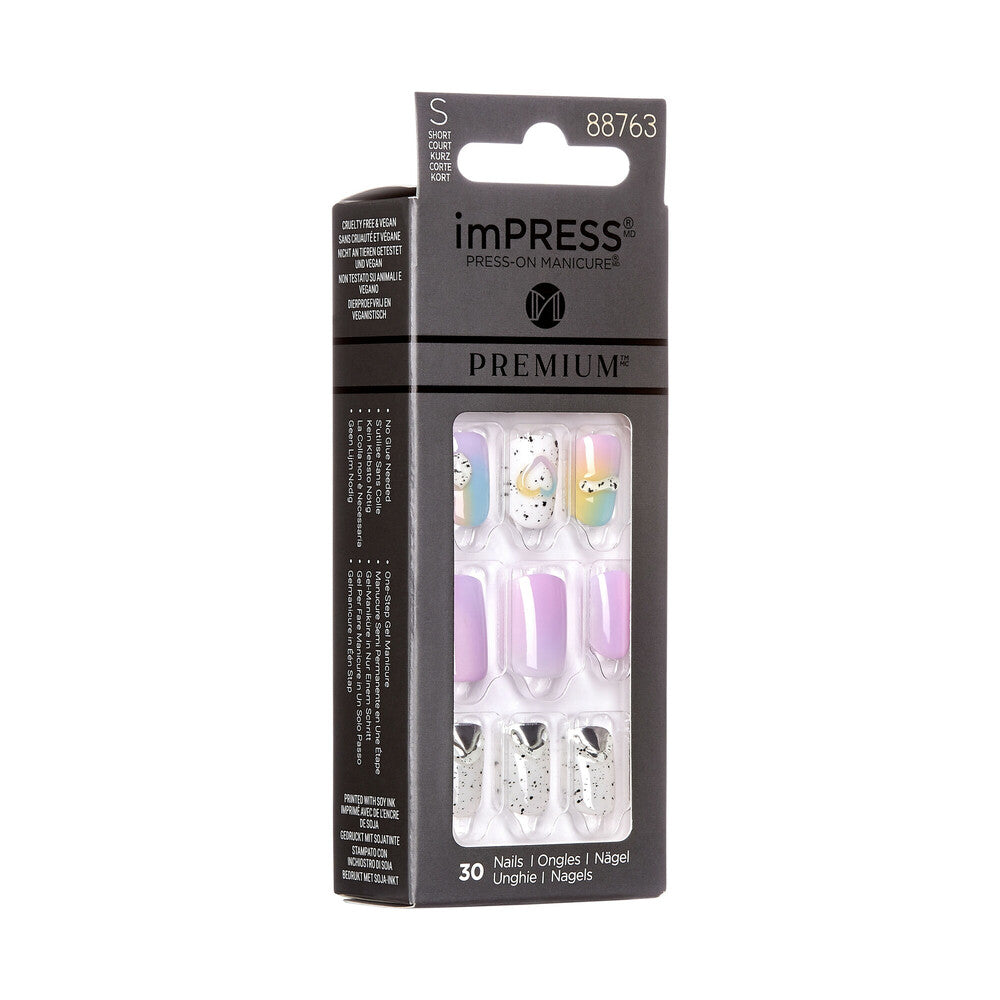 IME03C_extra_006 "KISS imPRESS Premium Press-On Nails – Decorative Designs, Short & Medium product view."
