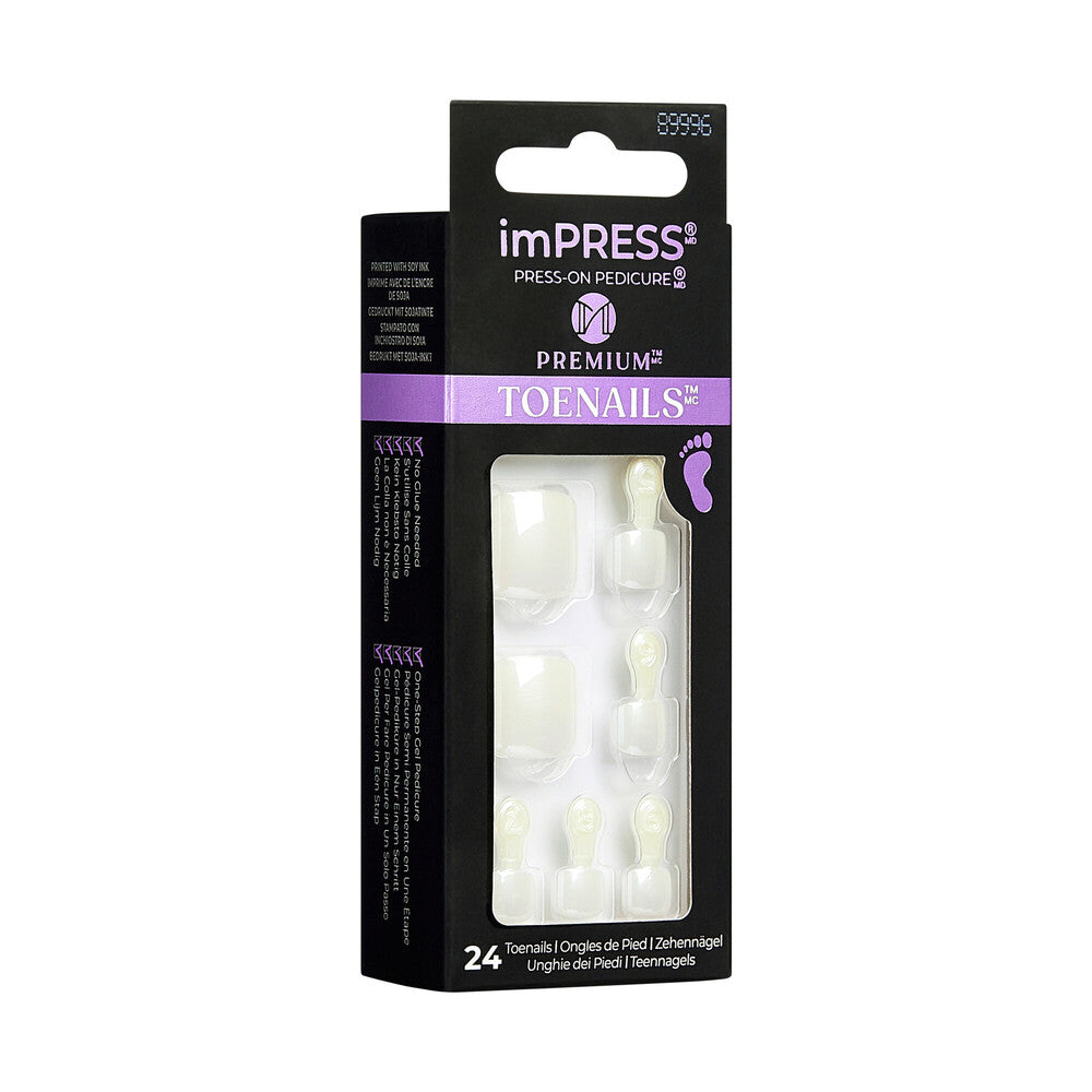 IMET01X_extra_006 "KISS imPRESS Toe Nails – Press-On Pedicure, Glossy Designs product view."