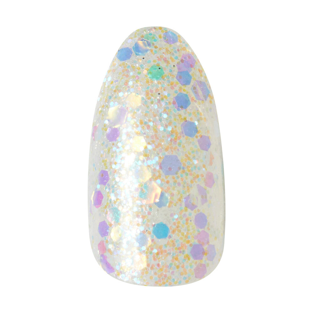 KISS imPRESS Press-On Nails – Evergreen, Mint with Crystal Accents product view.