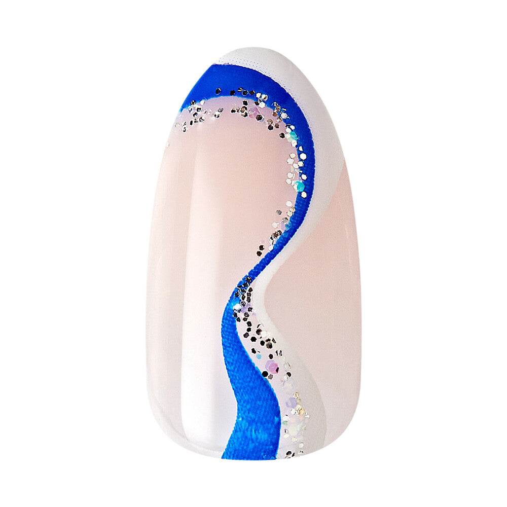 IMM46_extra_003 "KISS imPRESS Press-On Nails – Modern Colorblock Designs, Short product view."