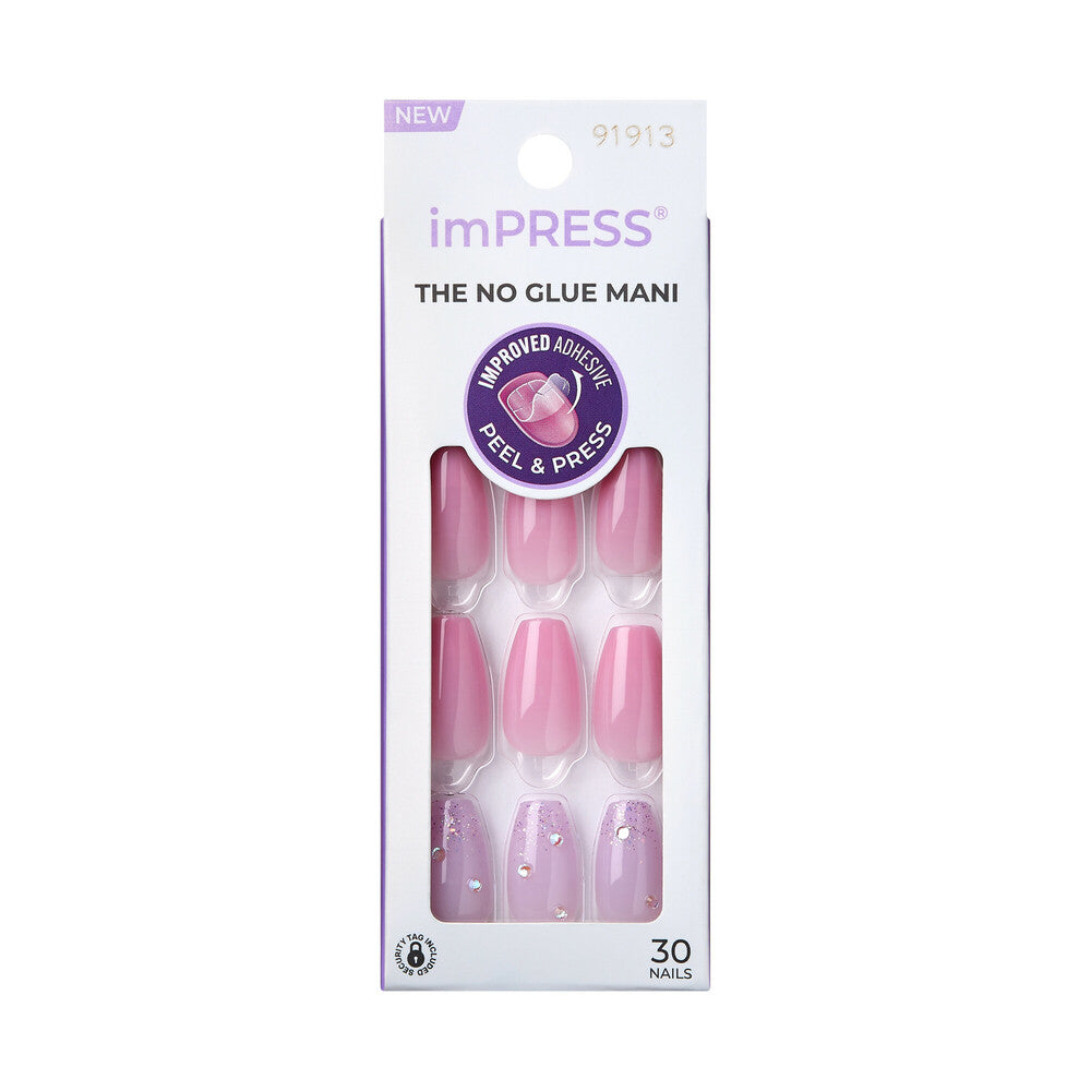 IMM48_MAIN "KISS imPRESS Press-On Nails – Modern Colorblock Designs, Short, package front."