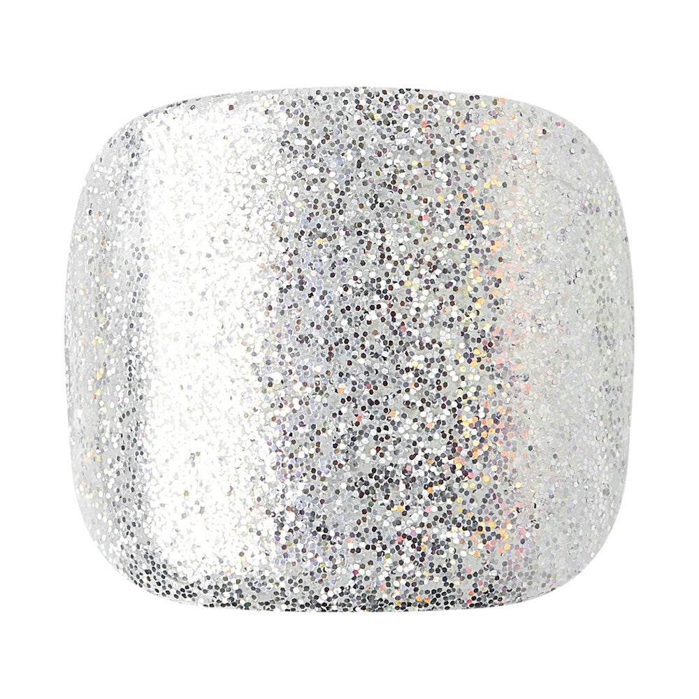 KISS imPRESS Toe Nails – White Sky, Soft Shimmer Press-On Pedicure product view.
