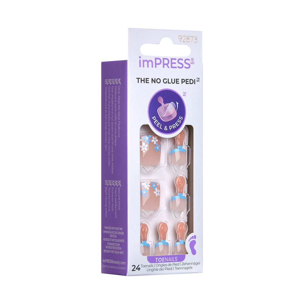 IMT36X_extra_005 "KISS imPRESS Toe Nails – Summer Pedicure Designs, Press-On Toenails product view."