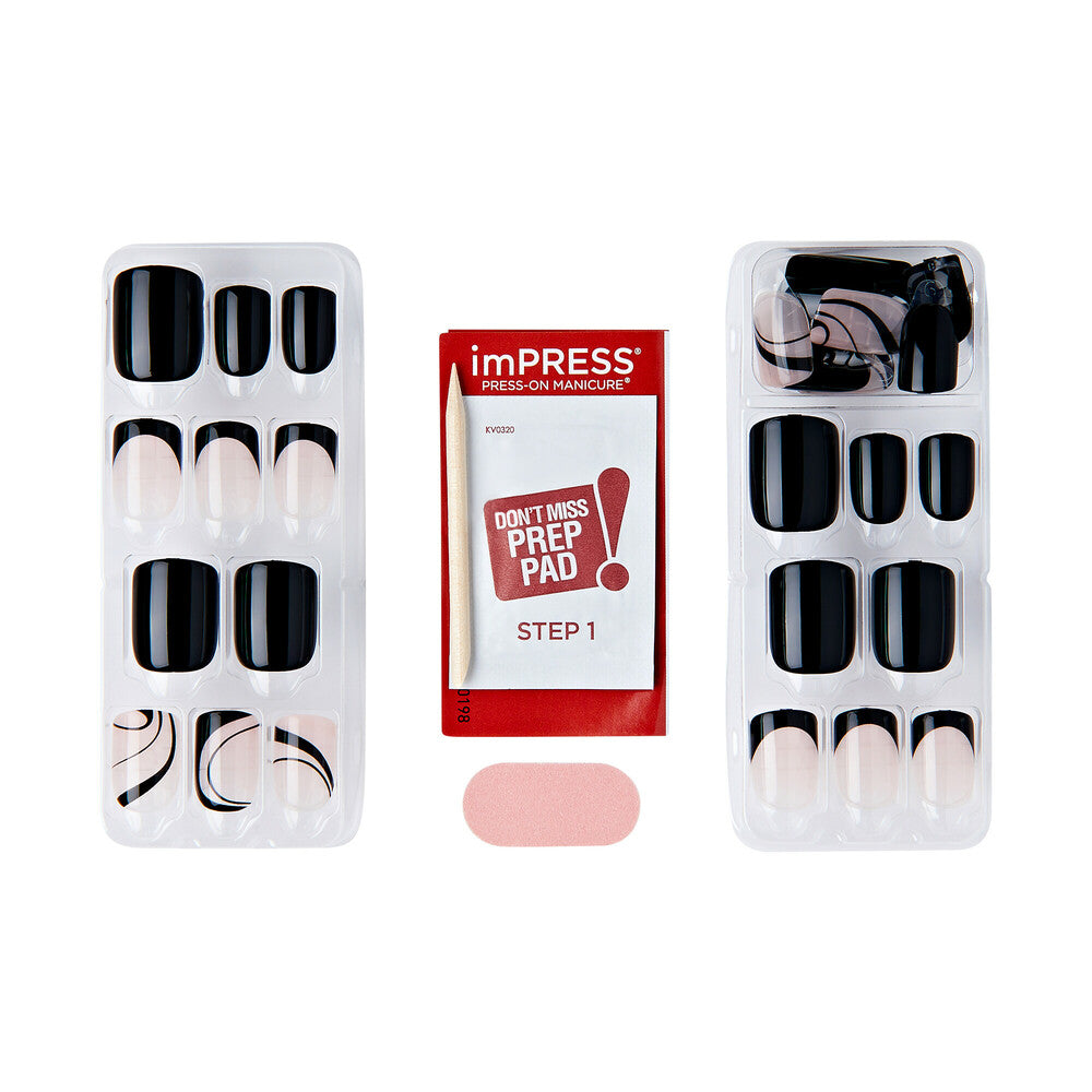 IMW04_extra_006 "KISS imPRESS Press-On Nails – Wider Fit, Short Length, Glossy Designs product view."