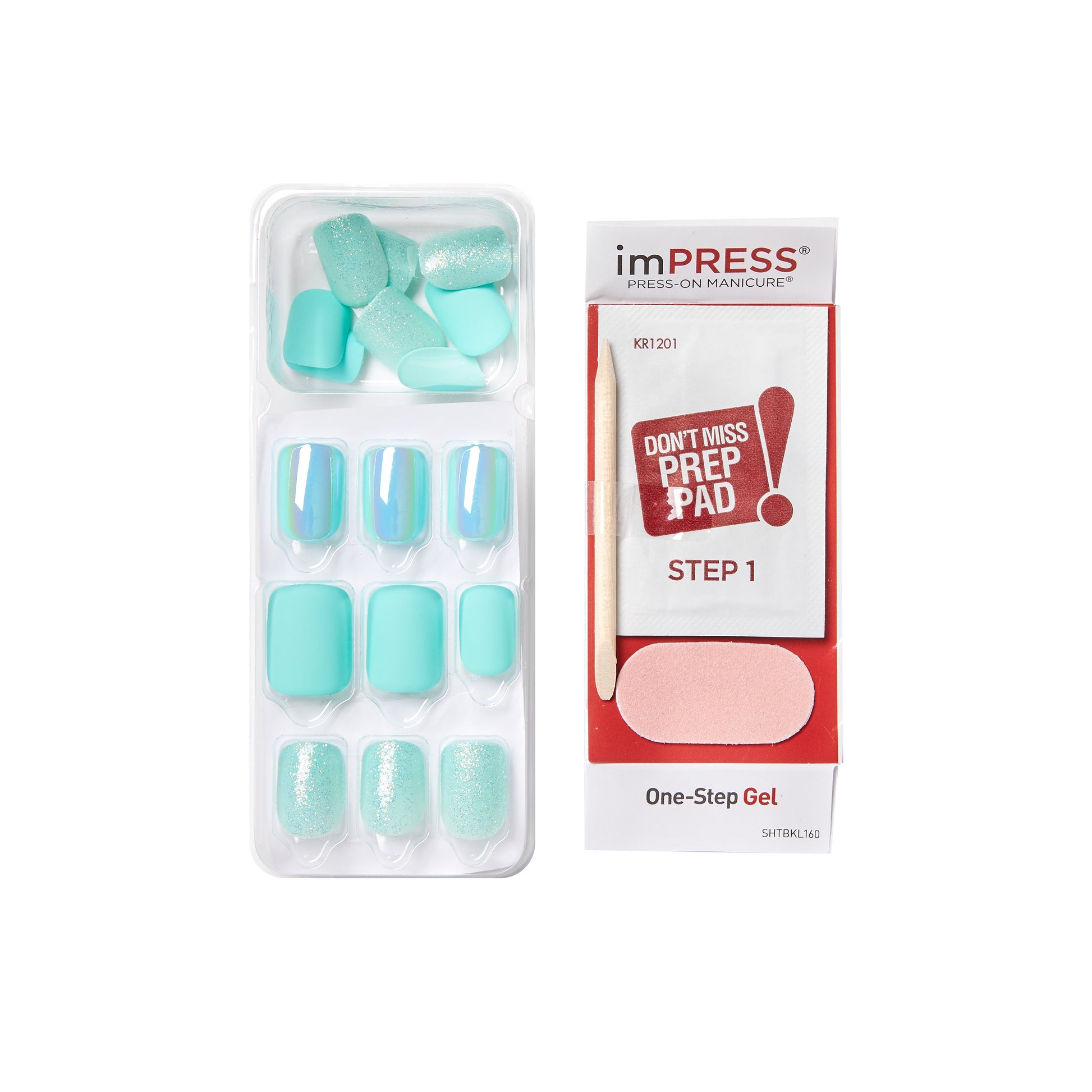 KIM012C_extra_004 "KISS imPRESS Press-On Nails – Color Pop Designs, Short product view."
