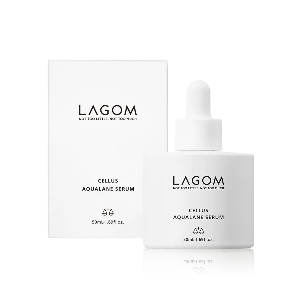 LAGOM 24H Deep Hydrating Serum - Vegan Squalane & Aqualicia Face Serum, Anti-Aging Aquatide for Barrier Repair, Soothing Vitamin E for Radiant Glow (50ml / 1.69 fl.oz)