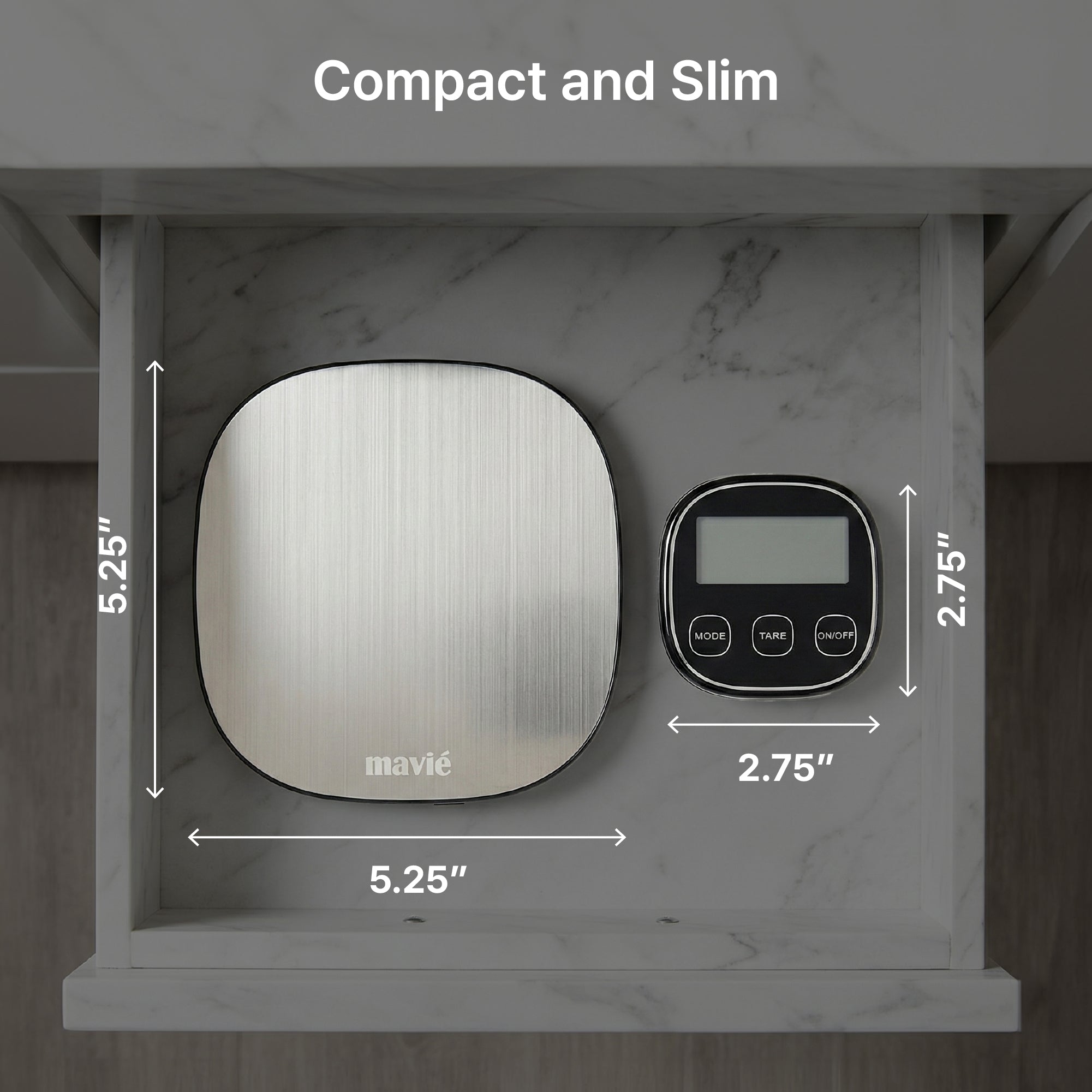 Wireless Digital Kitchen Scale with Detachable Magnetic Display – Stainless Steel Food Scale for Baking & Meal Prep