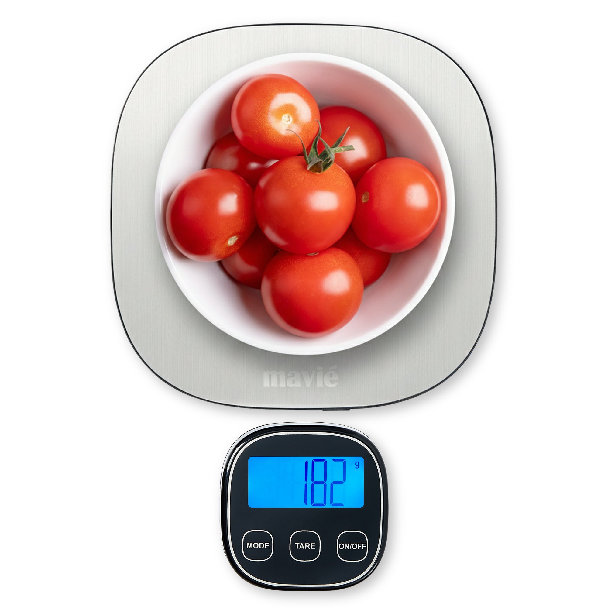 Wireless Digital Kitchen Scale with Detachable Magnetic Display – Stainless Steel Food Scale for Baking & Meal Prep