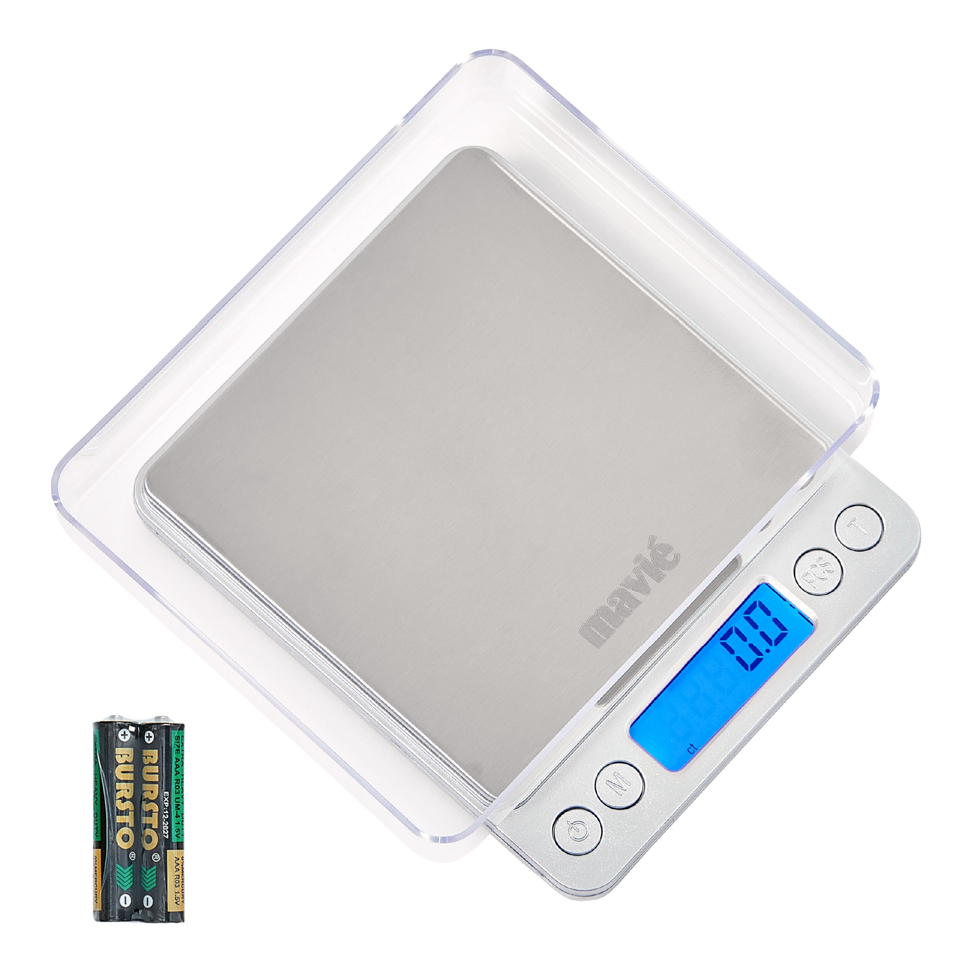 Digital Travel Pocket Scale with Protective Case – 3kg High Capacity, 9 Weighing Units & Blue B
