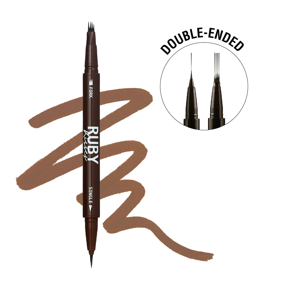 Duo Microblading Tattoo Waterproof Eyebrow Pencil__Chocolate
