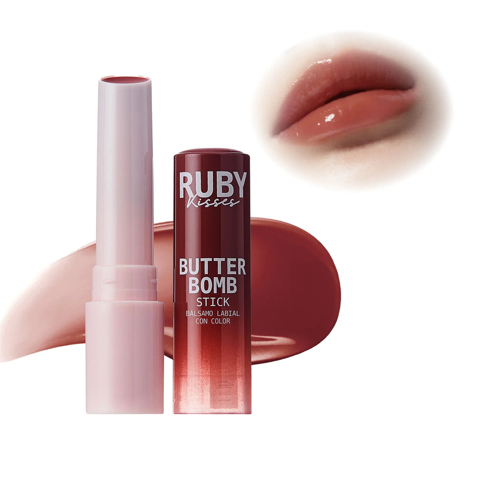 Butter Bomb Lip Balm – High Shine Tinted Gloss & Hydrating Lipstick With Shea Butter__Cinnamon Roll