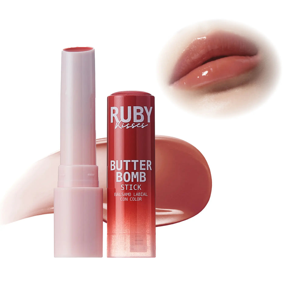 Butter Bomb Lip Balm – High Shine Tinted Gloss & Hydrating Lipstick With Shea Butter__Nutmeg