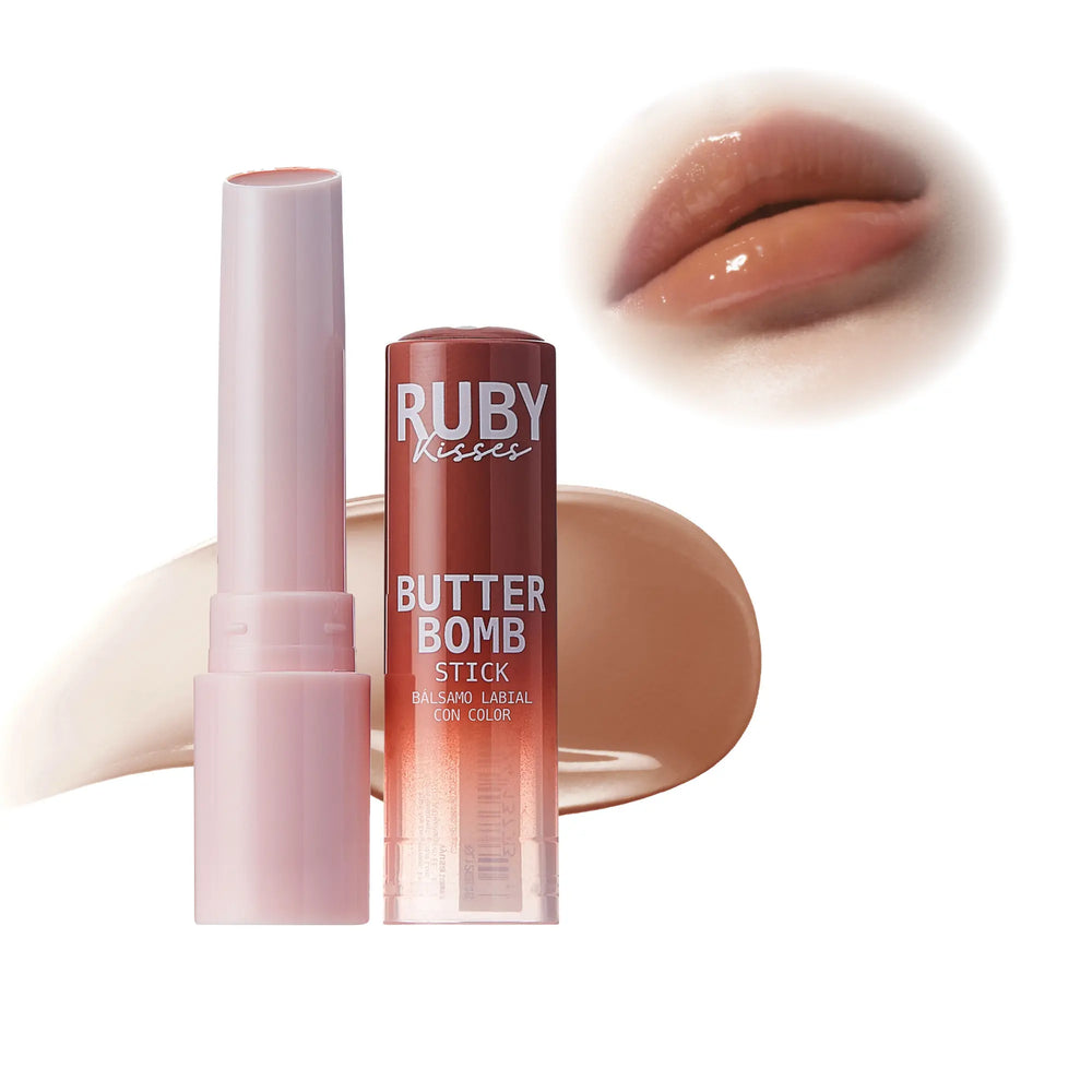 Butter Bomb Lip Balm – High Shine Tinted Gloss & Hydrating Lipstick With Shea Butter__Praline