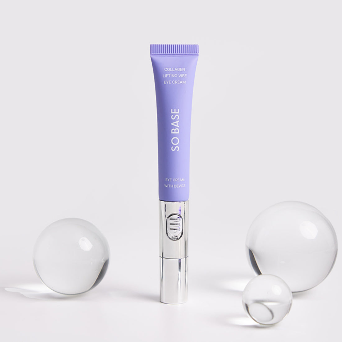 Vibrating Eye Cream for Puffy Eyes & Dark Circles - Anti-Aging Collagen Built-in Galvanic Massager