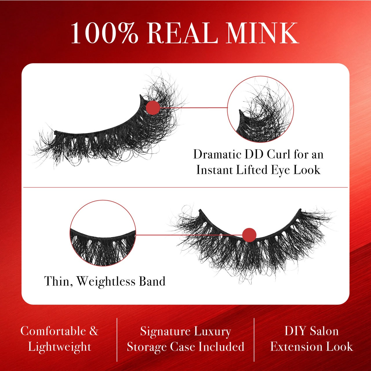 vdm01_extra_002"VLuxe 100% Real Mink DD Curl Strip Eyelashes with Luxury Case product view."