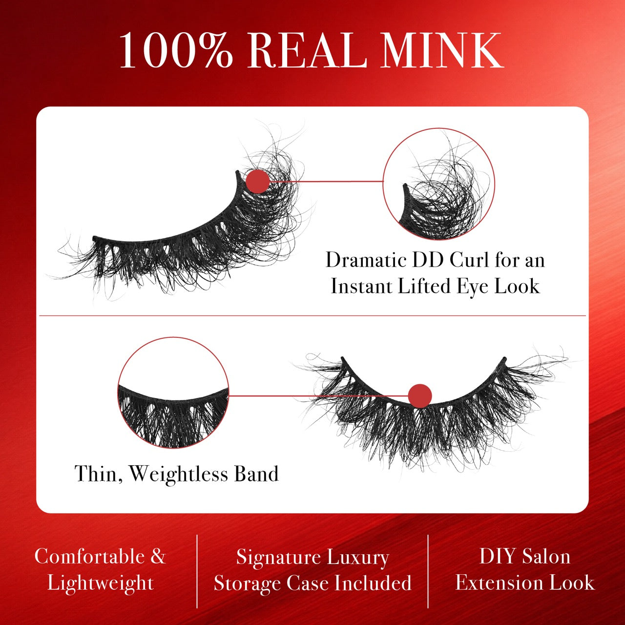 vdm02_extra_002"VLuxe 100% Real Mink DD Curl Strip Eyelashes with Luxury Case product view."
