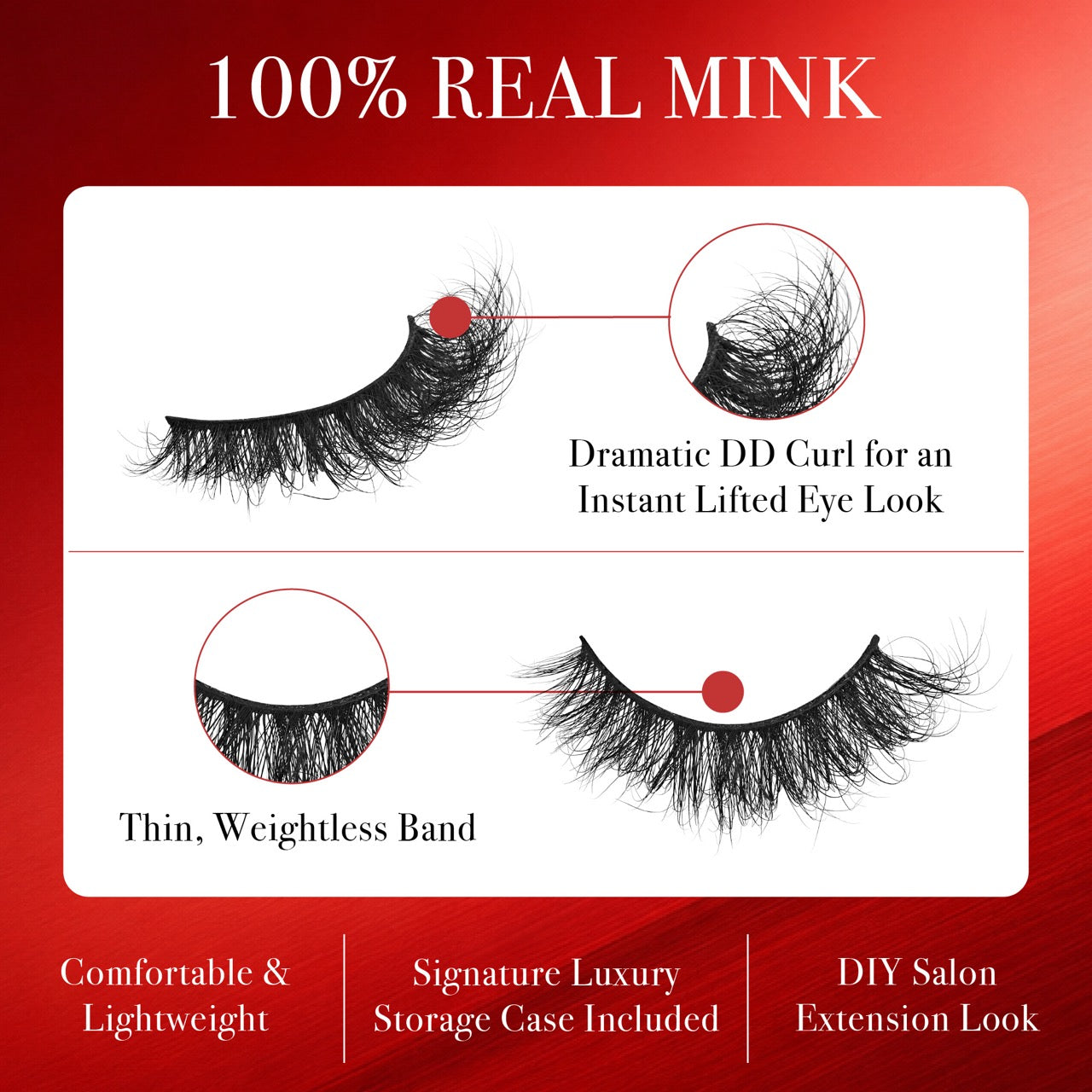 vdm04_extra_002"VLuxe 100% Real Mink DD Curl Strip Eyelashes with Luxury Case product view."