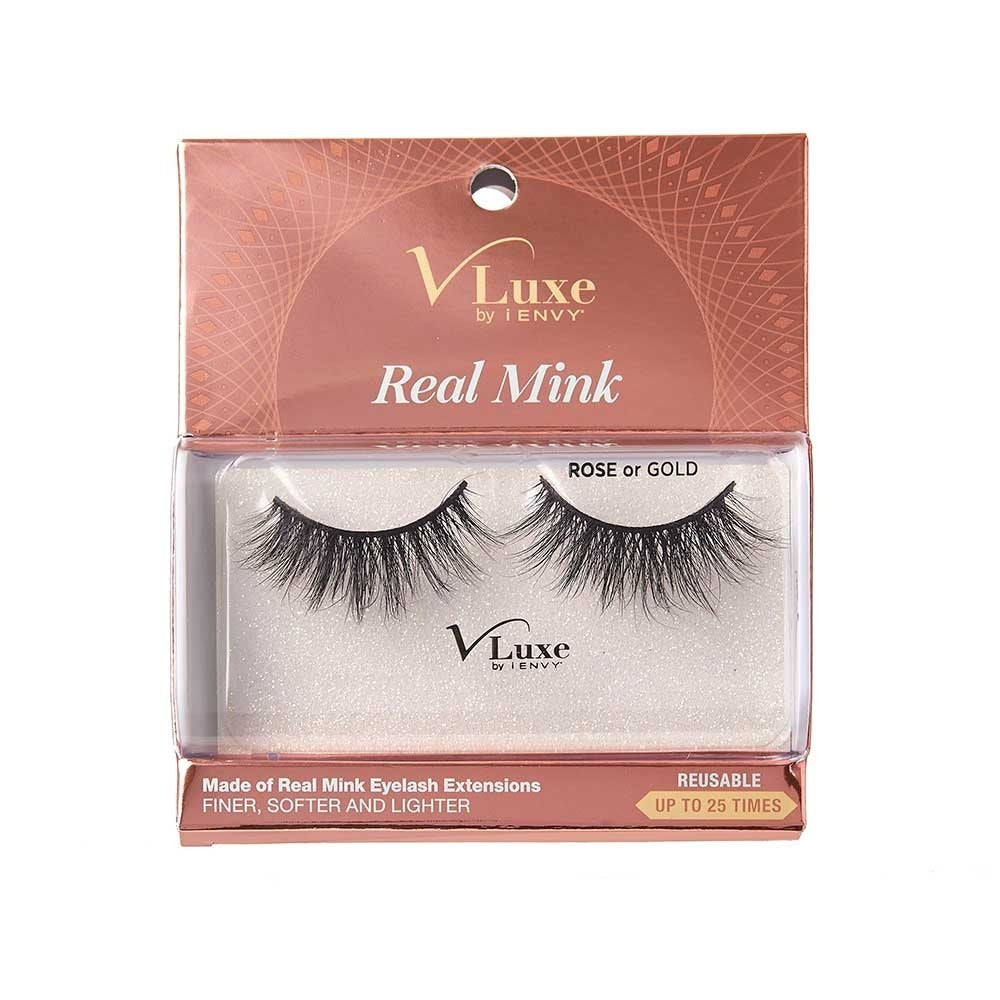 Real Mink Lashes - Rose or Gold__Vluxe_VLEC01_main