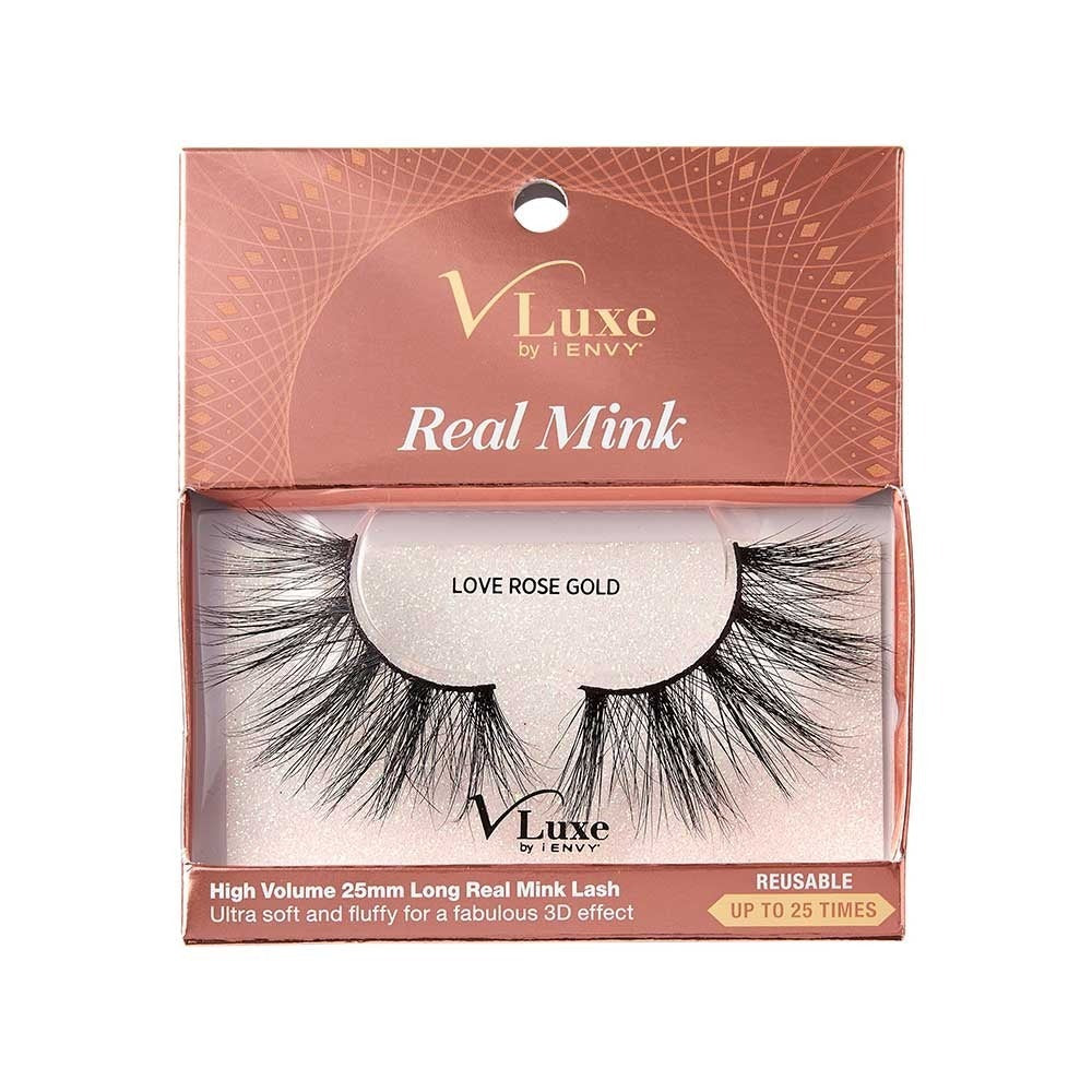 Real Mink Lashes - Love Rose Gold__Vluxe_VLEC06_main