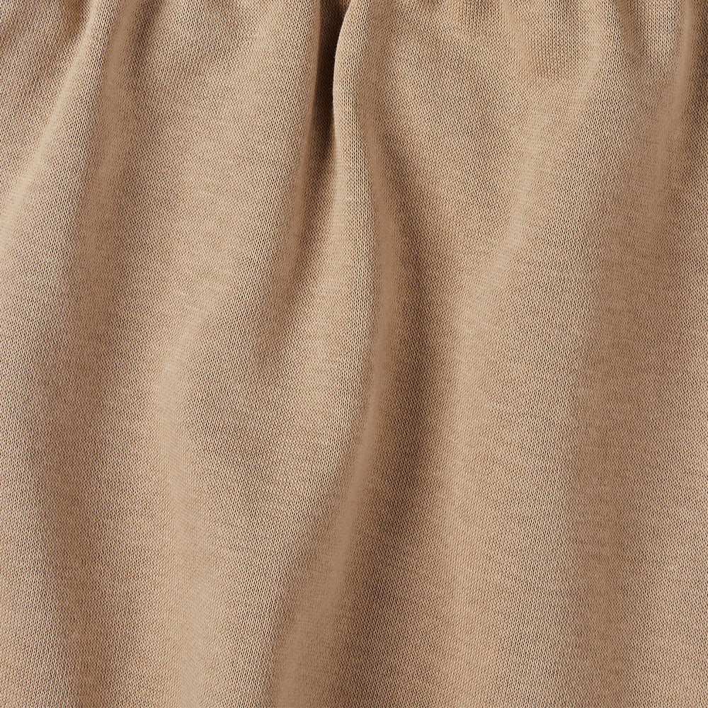 Cozy French Terry Convertible Relaxed Sweat Shorts__Khaki