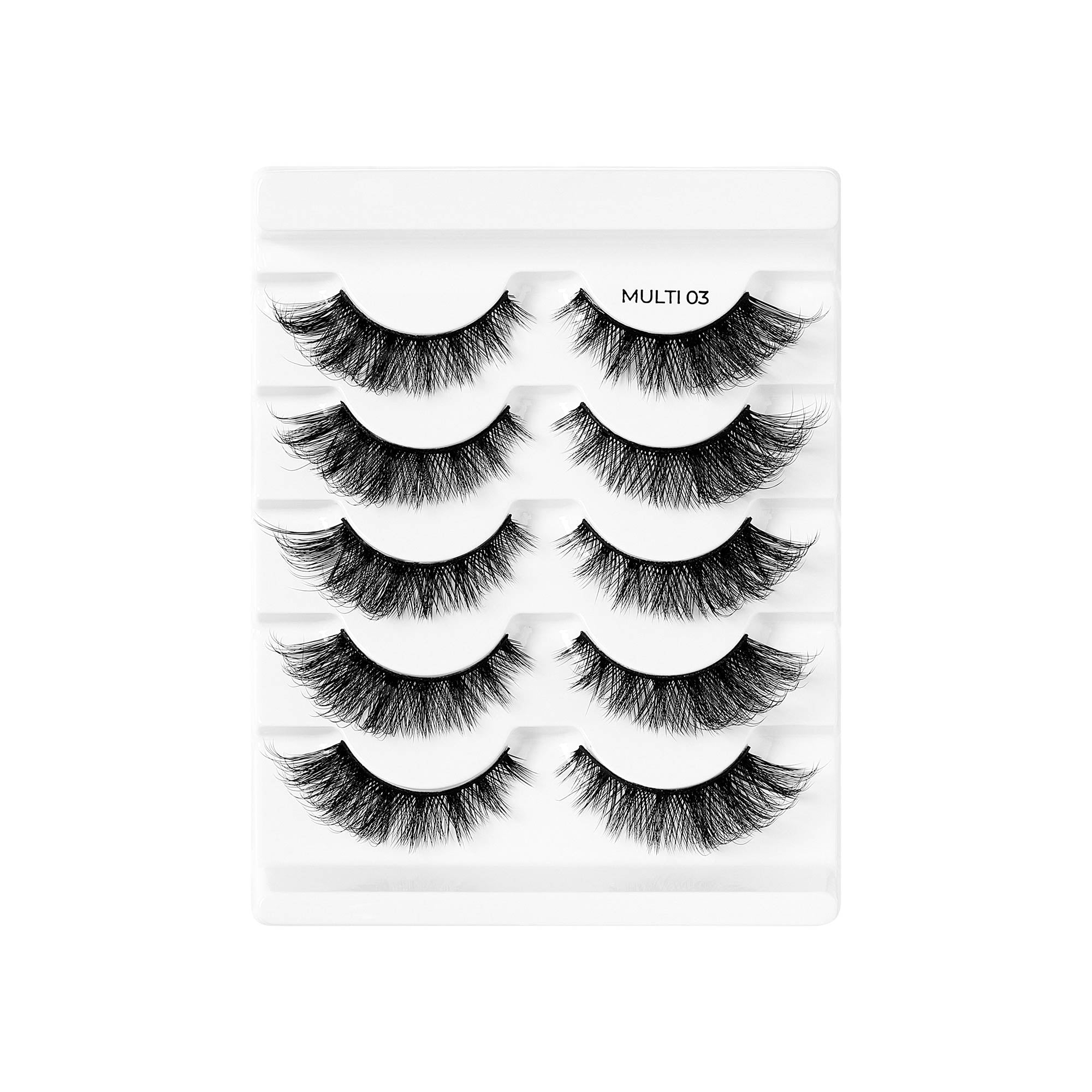 BWYM03_extra_009 "Broadway False Lashes Multipack - Faux Mink Wispy Volume Strip Eyelashes product view."
