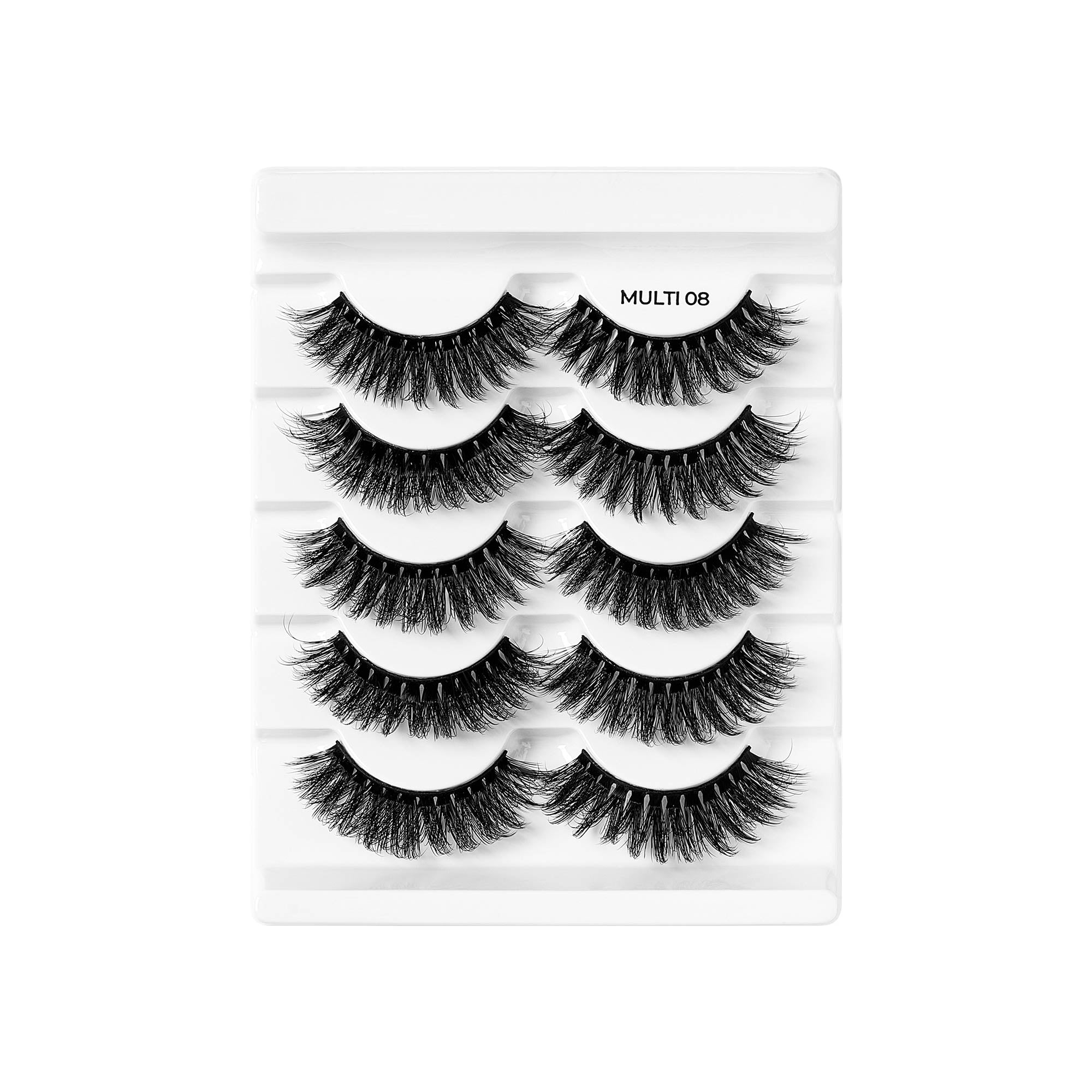 BWYM08_extra_009 "Broadway False Lashes Multipack - Faux Mink Wispy Volume Strip Eyelashes product view."