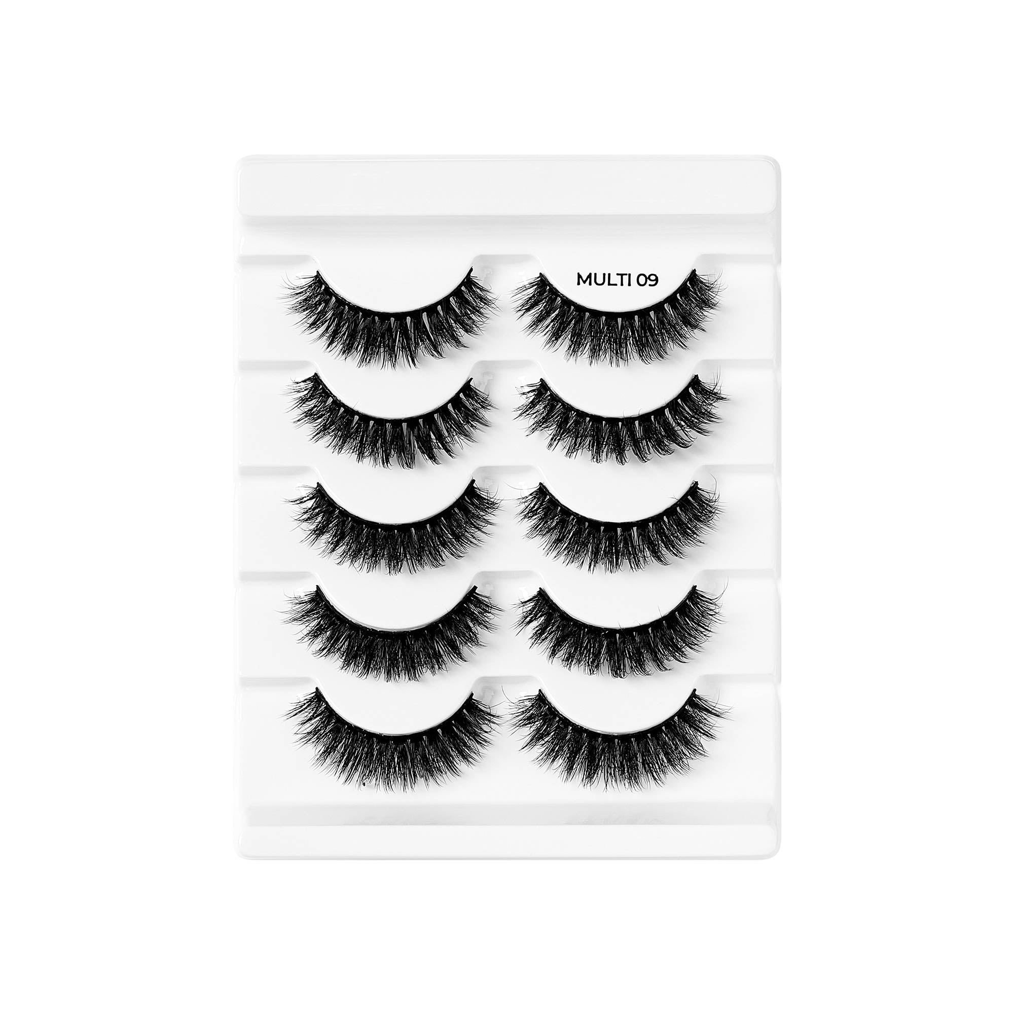 BWYM09_extra_009 "Broadway False Lashes Multipack - Faux Mink Wispy Volume Strip Eyelashes product view."