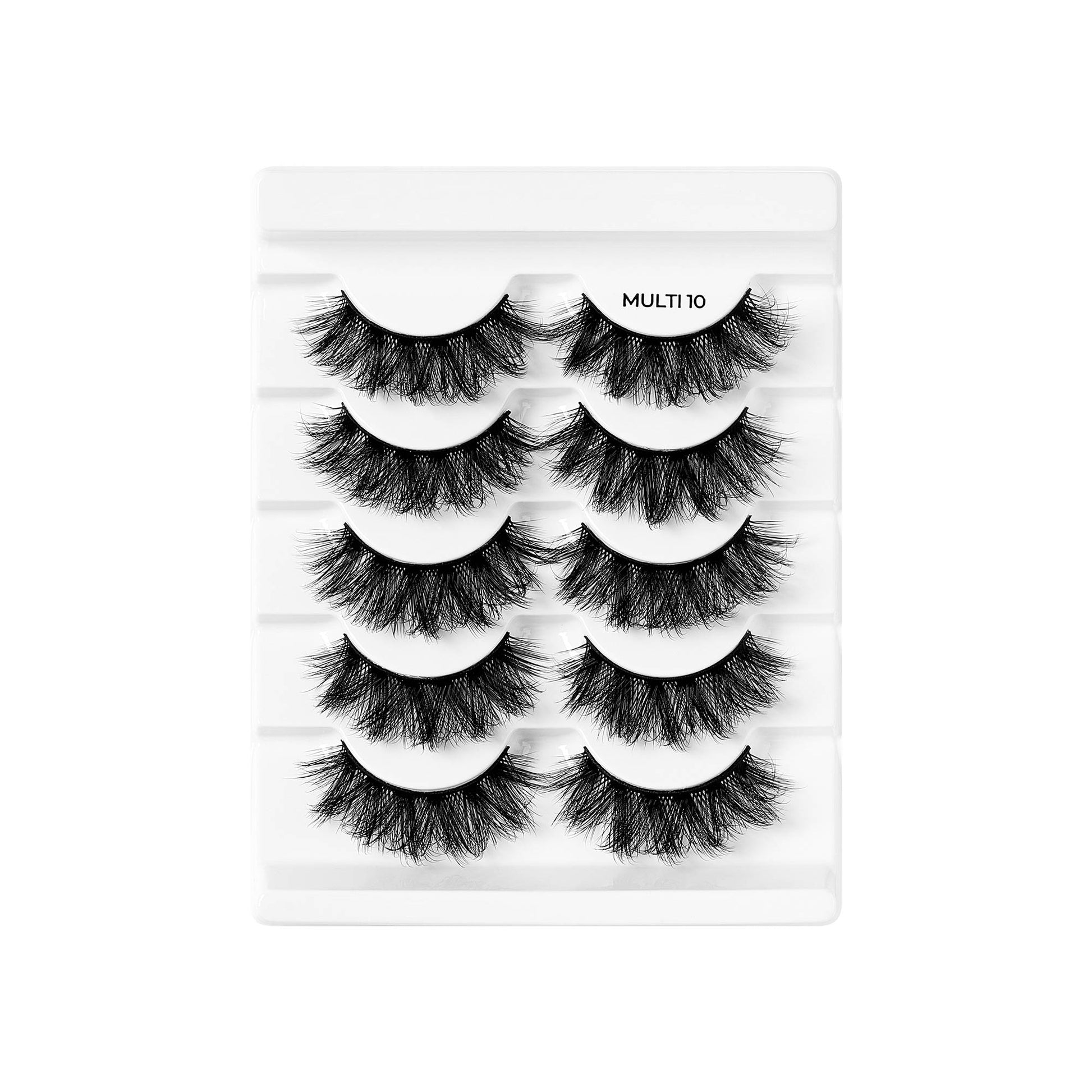 BWYM10_extra_009 "Broadway False Lashes Multipack - Faux Mink Wispy Volume Strip Eyelashes product view."