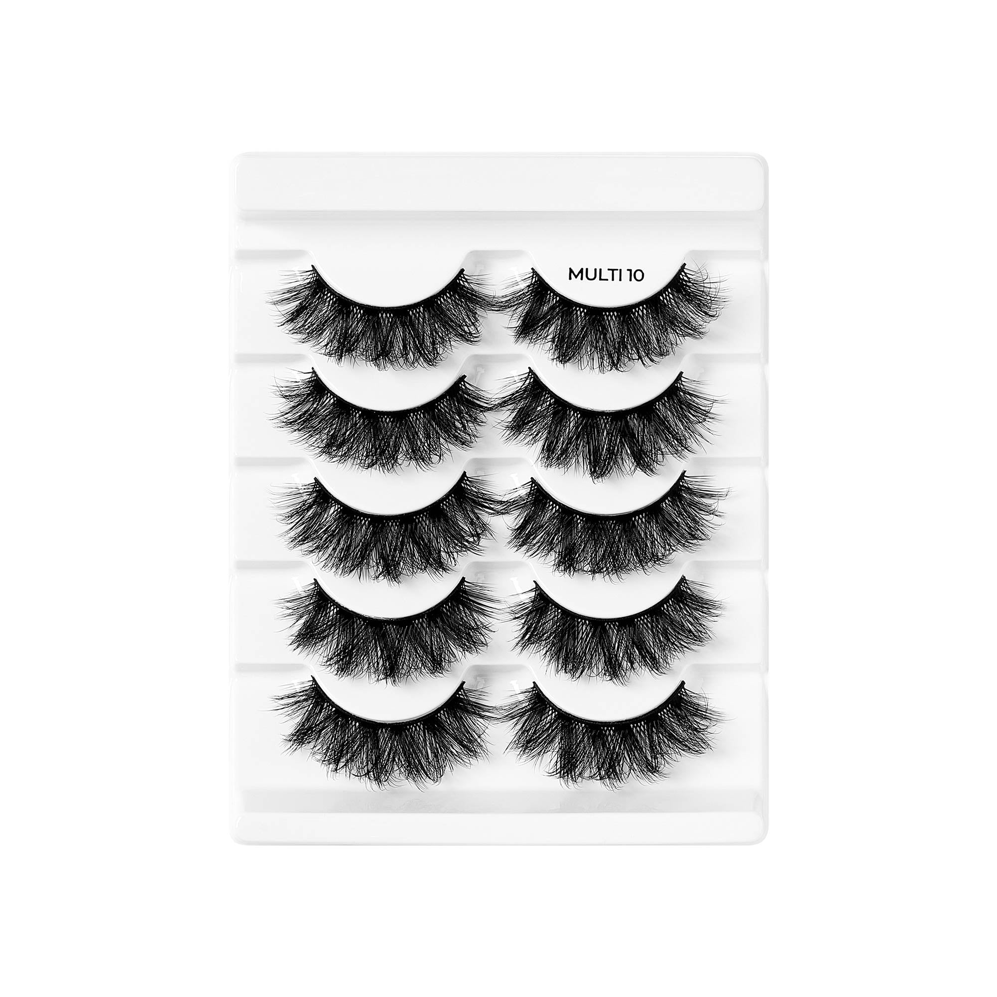 BWYM10_extra_009 "Broadway False Lashes Multipack - Faux Mink Wispy Volume Strip Eyelashes product view."