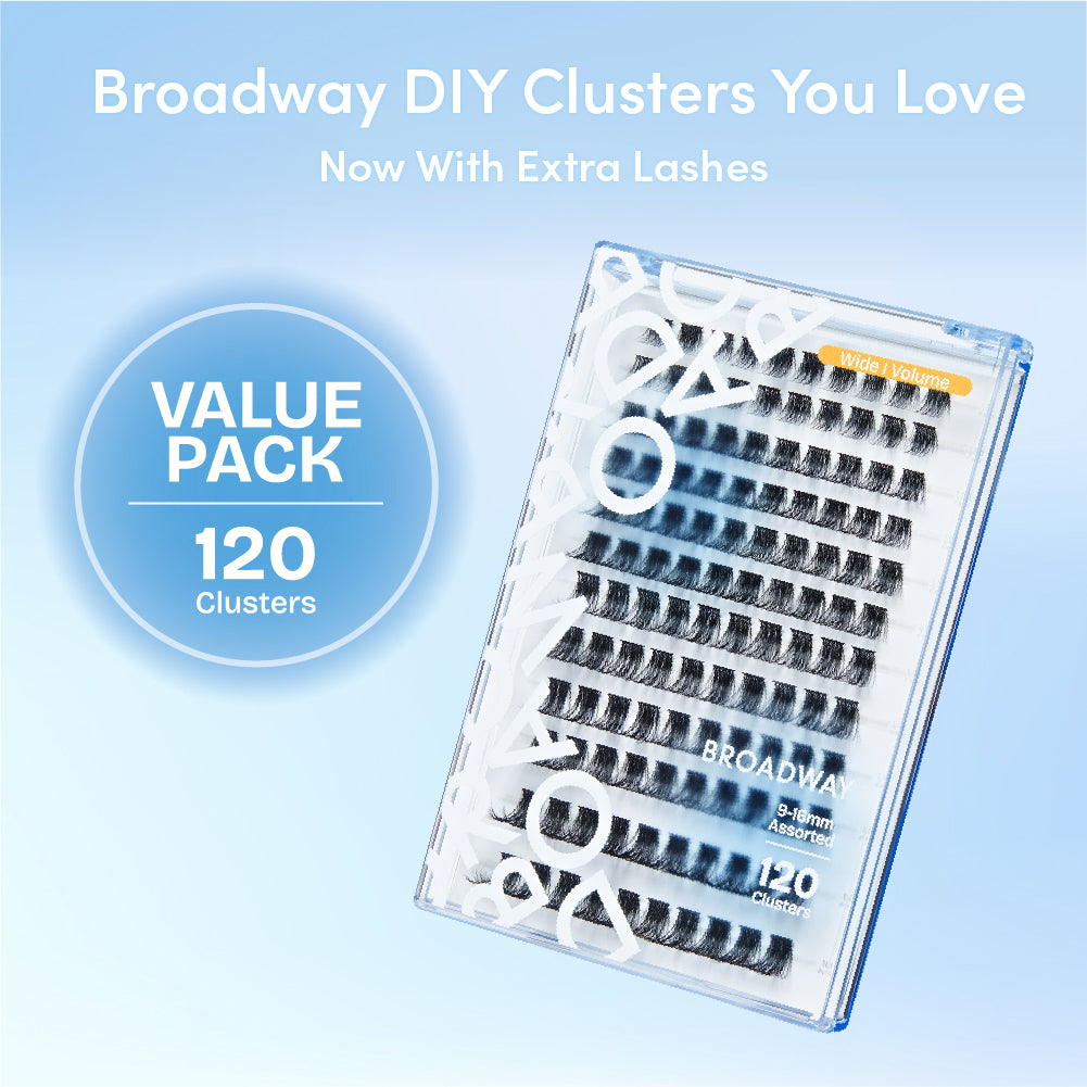 displayall_image_004 "Broadway DIY Lash Clusters Mega Pack - 9-16mm Assorted Individual Lash Extensions product view."