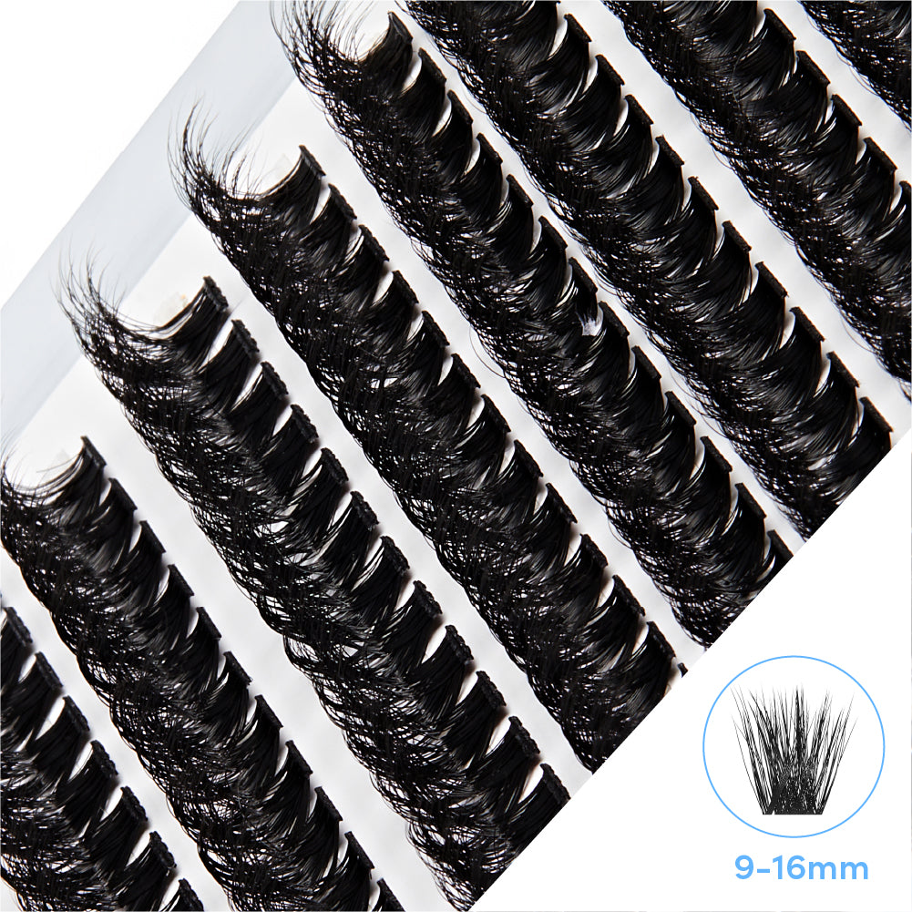 diym38_extra_002 "Broadway DIY Lash Clusters Mega Pack - 9-16mm Assorted Individual Lash Extensions product view."