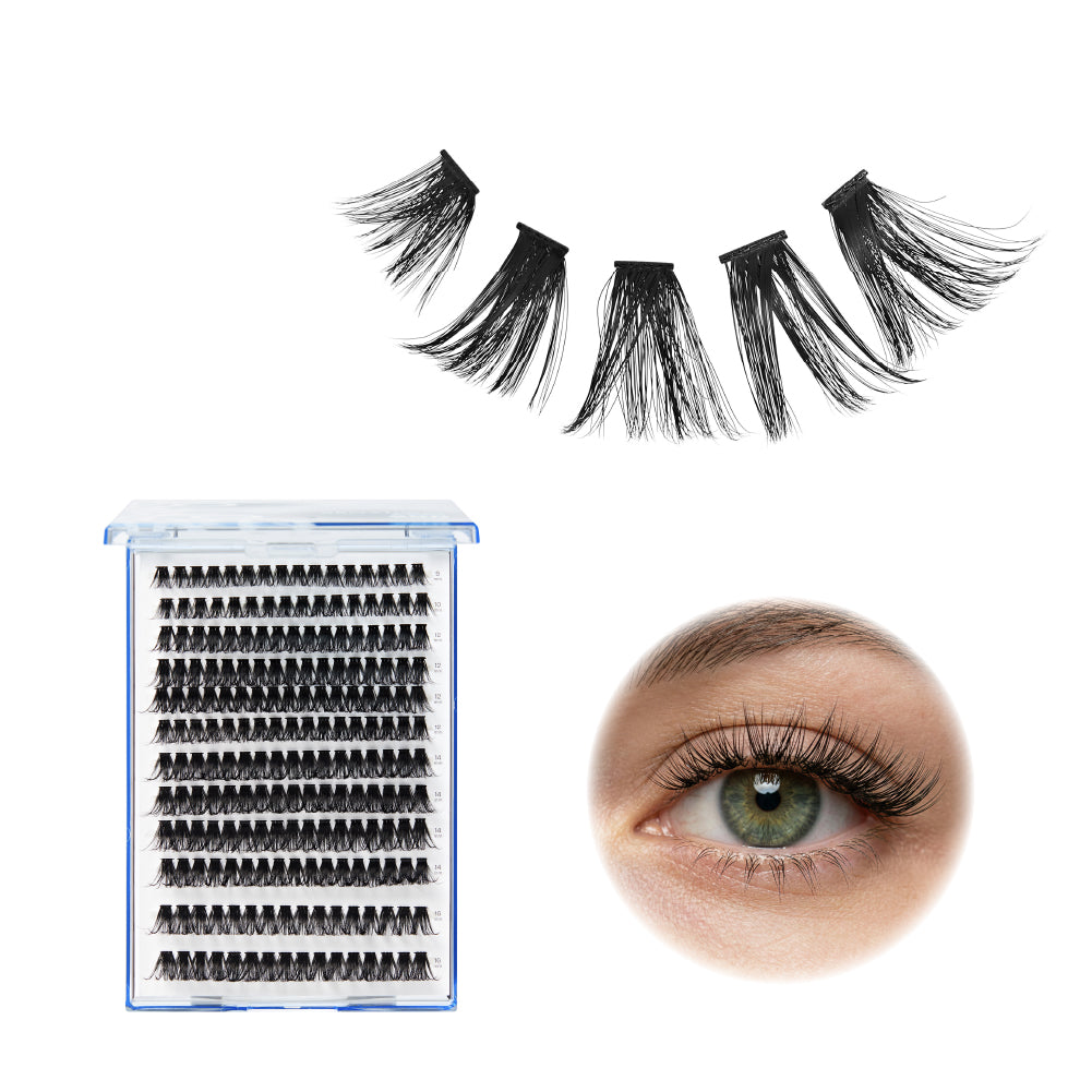 diym40_main "Broadway DIY Lash Clusters Mega Pack - 9-16mm Assorted Individual Lash Extensions in Narrow Band / #DIYM40 product view."