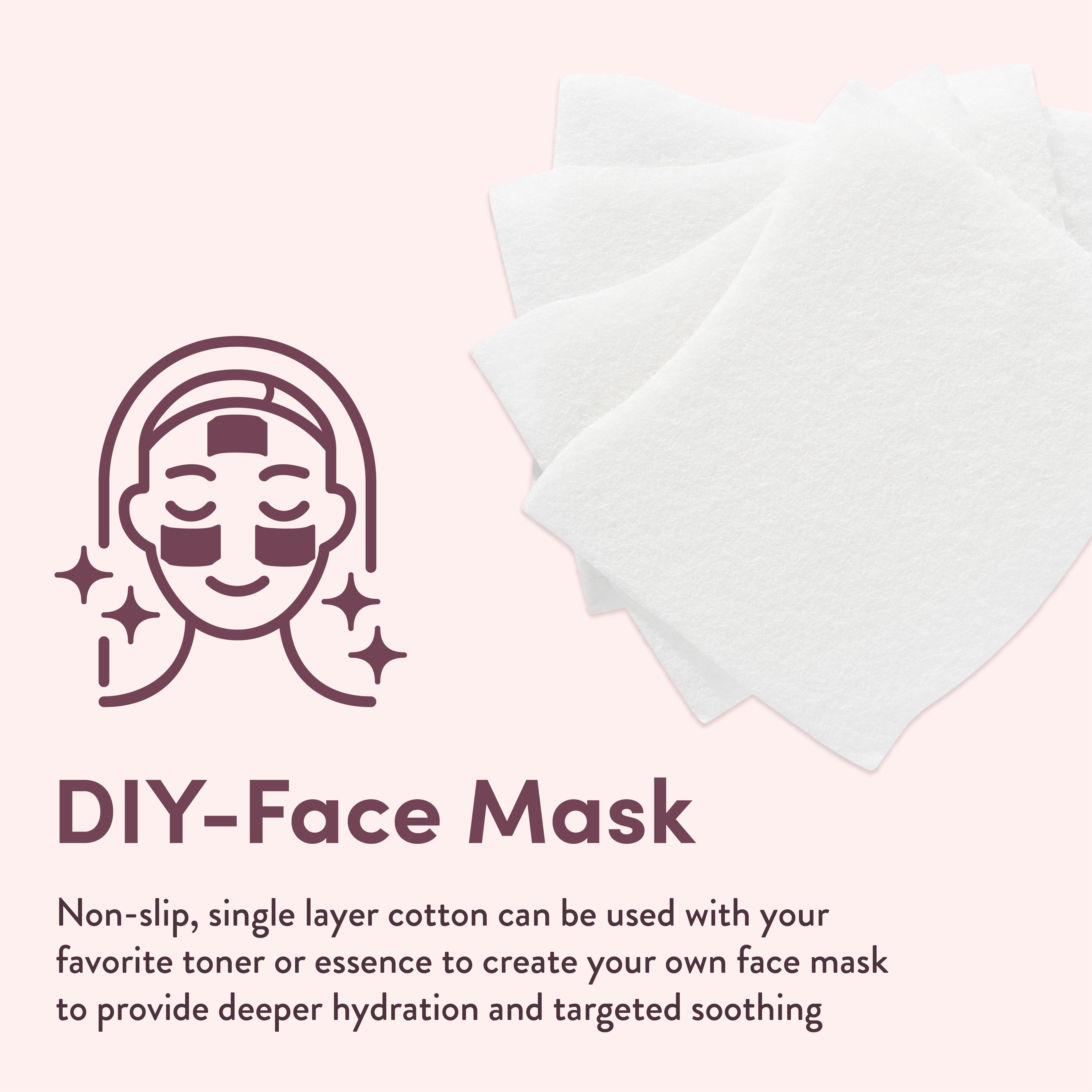 Facial Cotton Pad Sheets – Ultra-Soft, Multi-Use, Unbleached & Biodegradable Cotton for Skincare